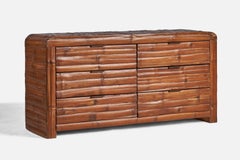 Designer americano, Comò, Bambù, Ottone, USA, anni '50