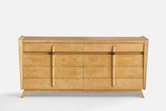 American Designer, Dresser, Maple, Brass, USA, 1950s