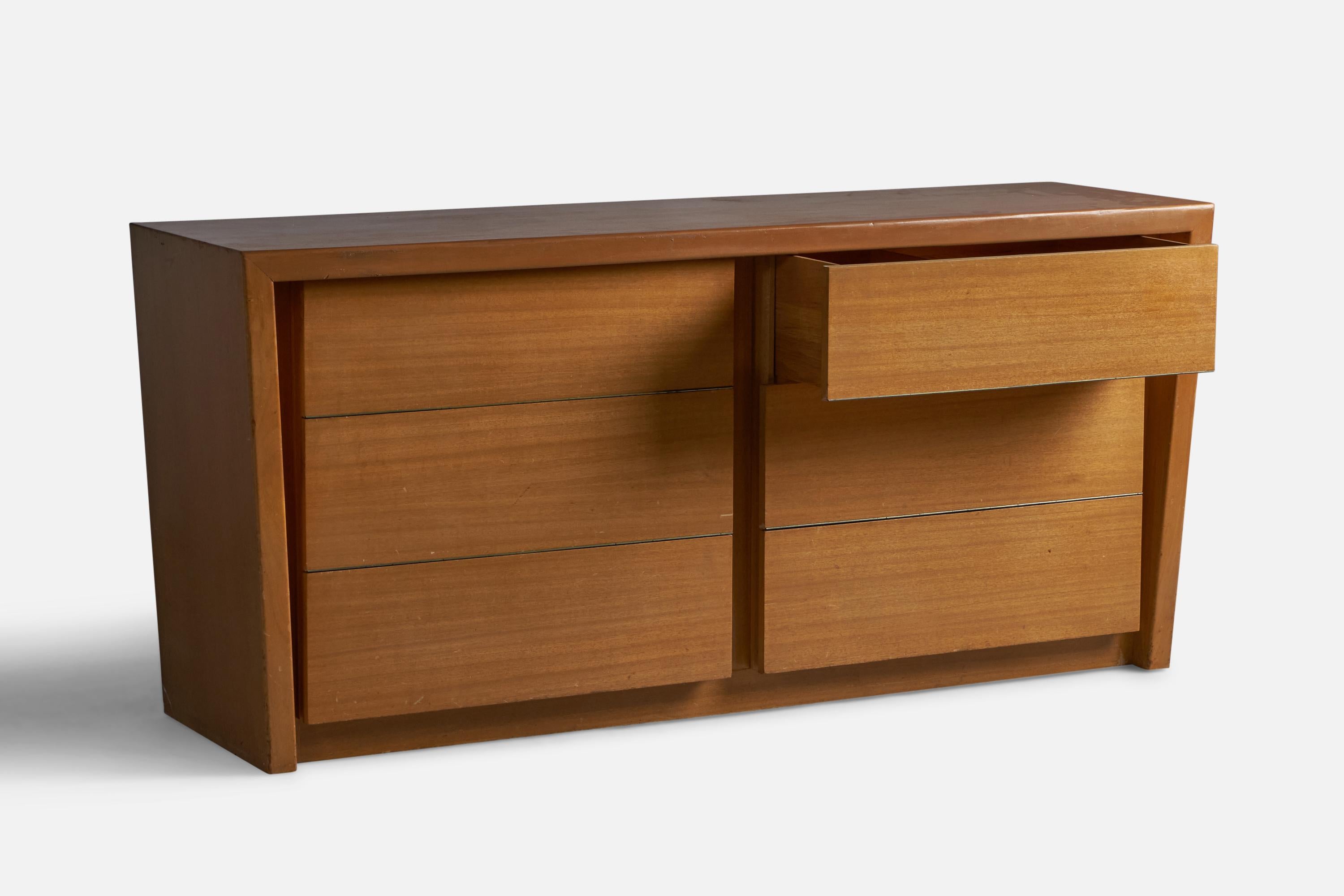 American Designer, Dresser, Oak, USA, 1950s In Good Condition For Sale In High Point, NC