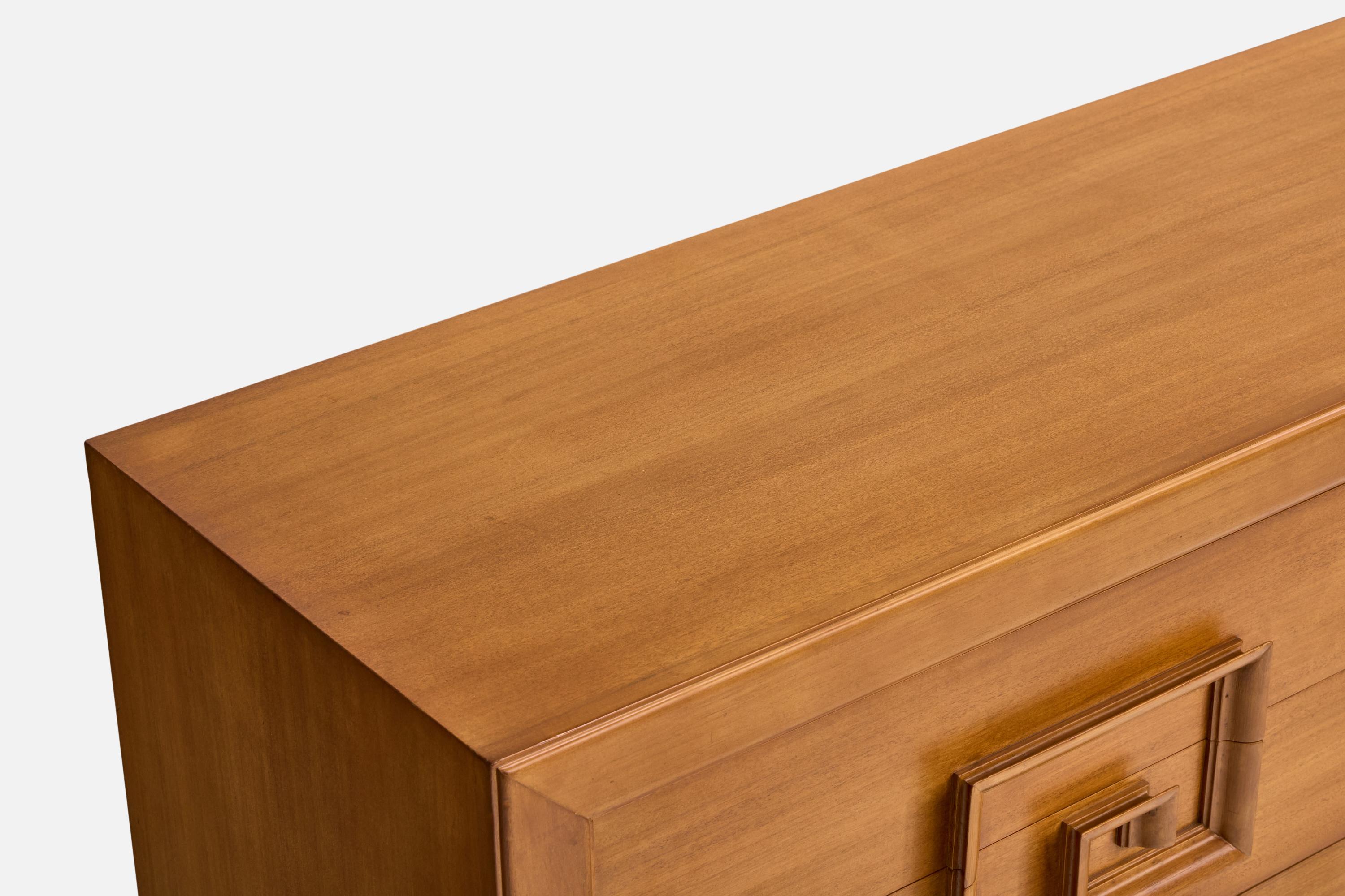 American Designer, Dresser, Wood, United States, 1950s For Sale 6