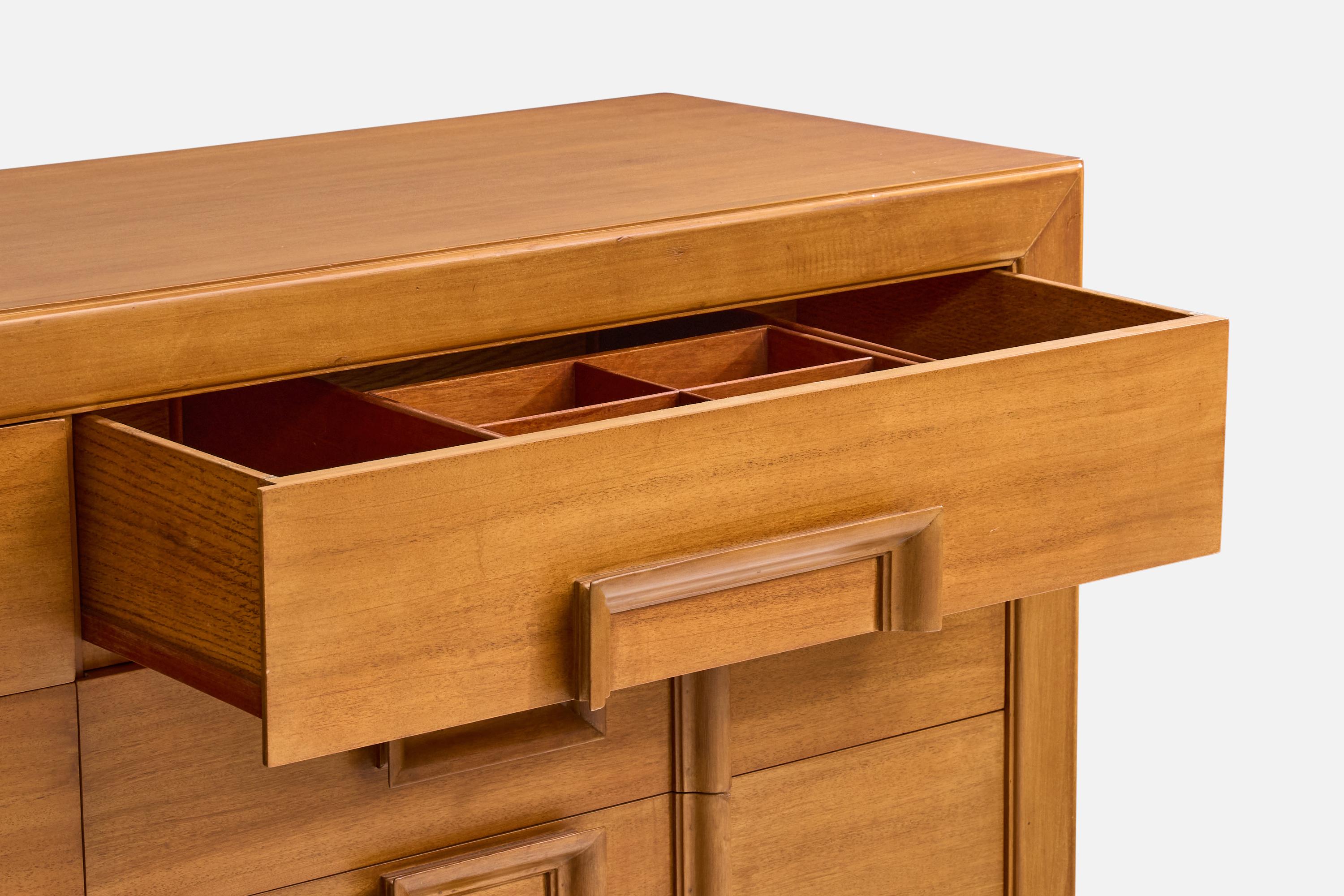 American Designer, Dresser, Wood, United States, 1950s For Sale 1