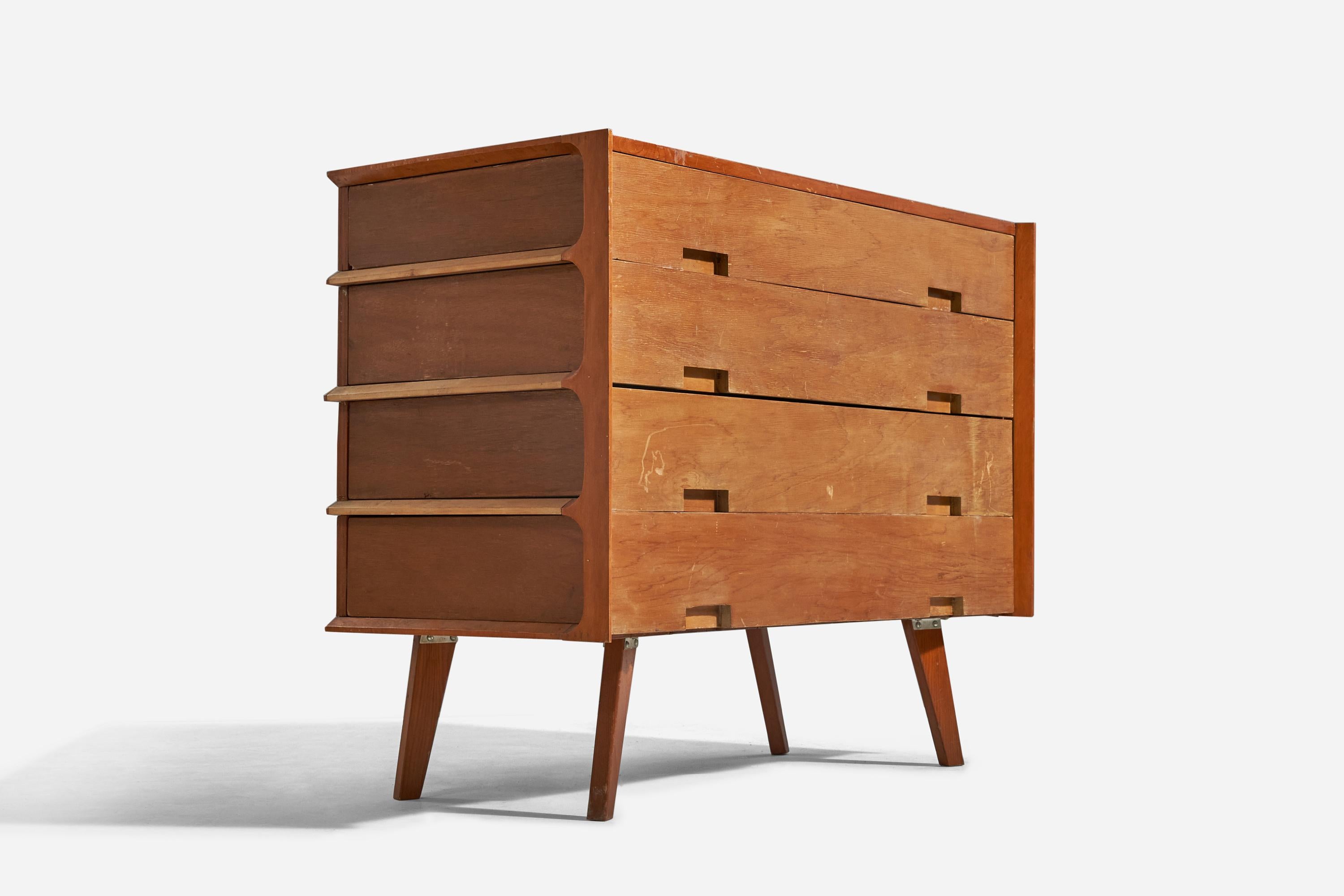 Mid-20th Century American Designer, Dresser, Wood, USA, 1950s For Sale