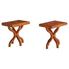 Designer americano, Tavolini, Oak, USA, anni '40
