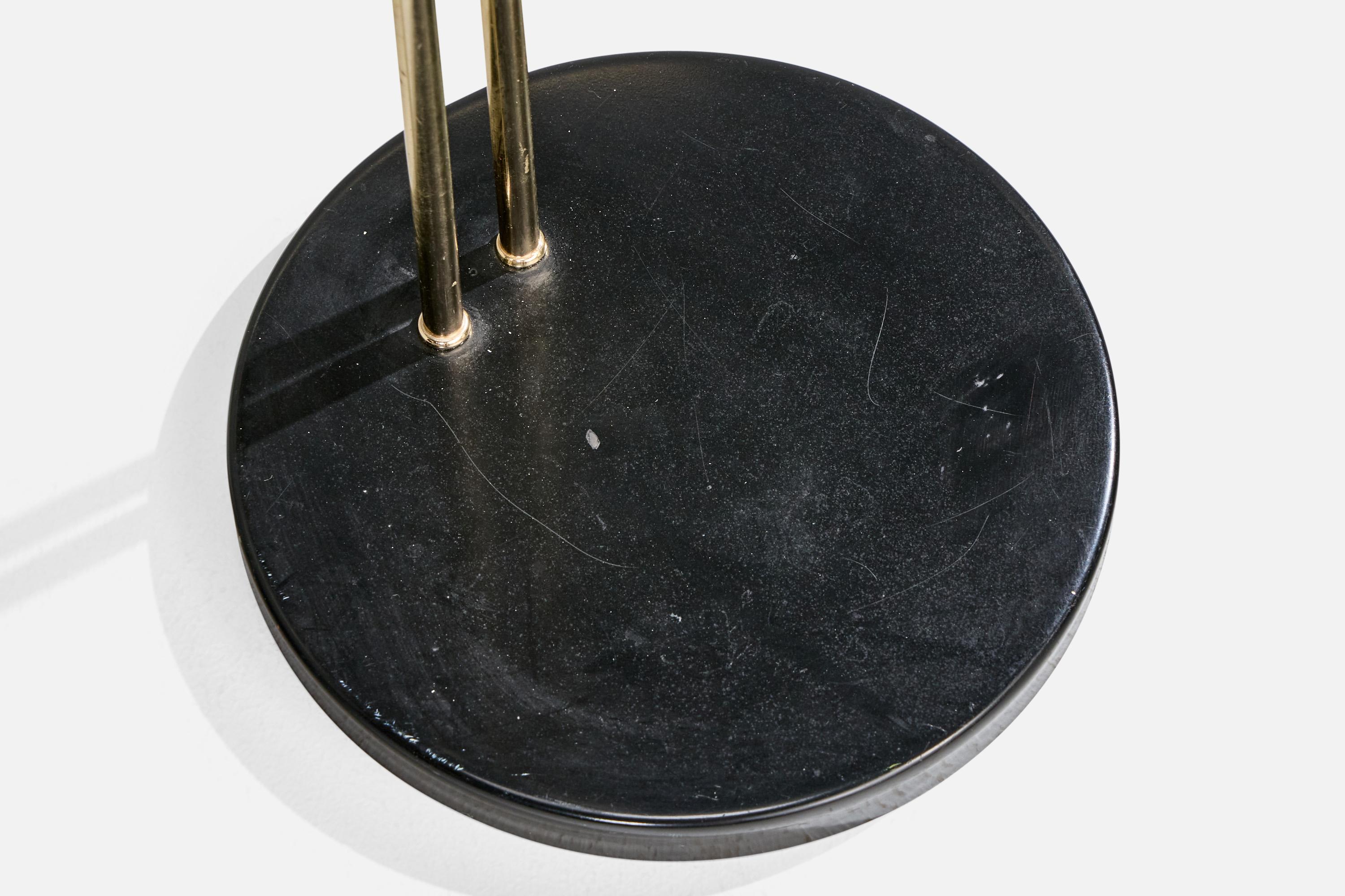 Amerikanische Designerin, Stehlampe, Messing, Metall, USA, 1950er Jahre im Angebot 5