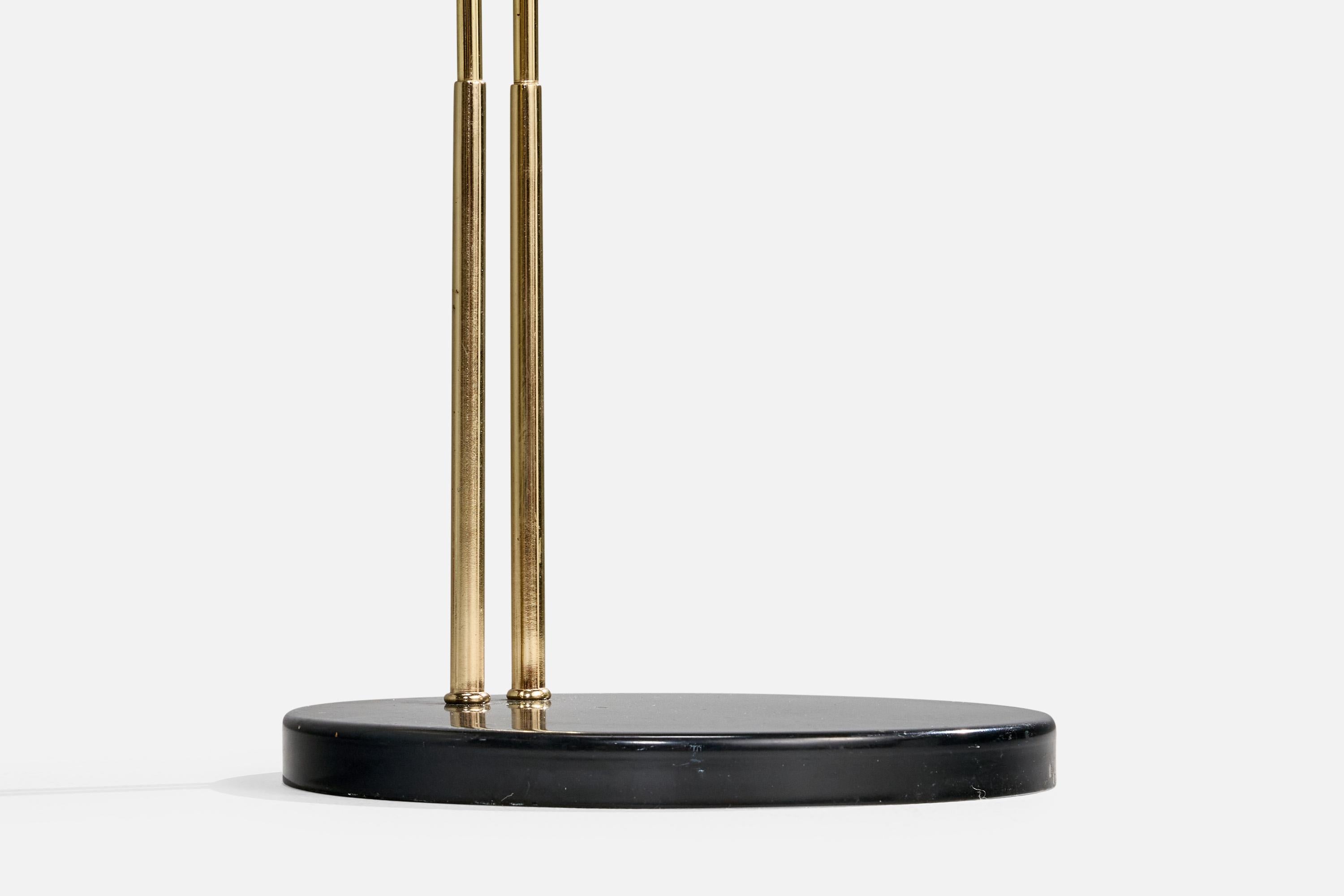 Amerikanische Designerin, Stehlampe, Messing, Metall, USA, 1950er Jahre im Angebot 6