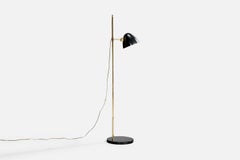 American Designer, Floor Lamp, Brass, Metal, USA, 1950s
