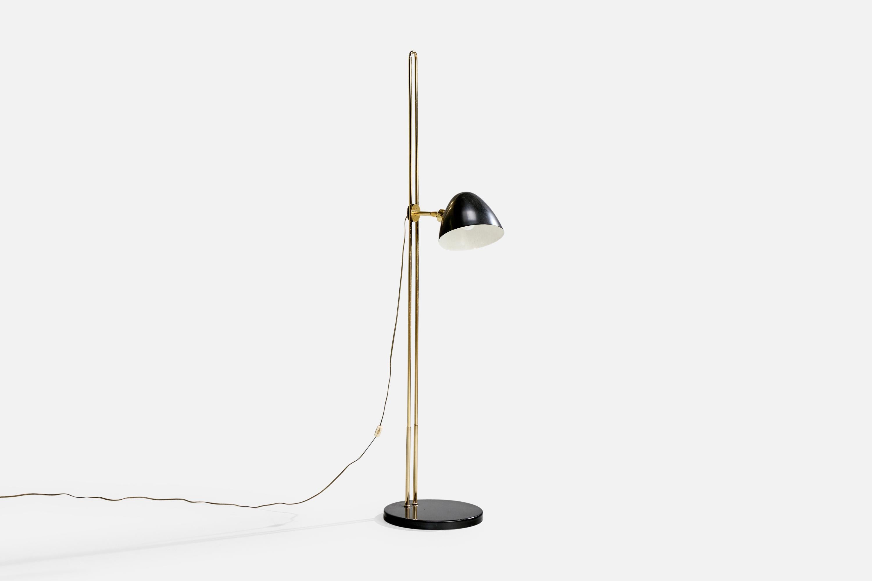 Amerikanische Designerin, Stehlampe, Messing, Metall, USA, 1950er Jahre (amerikanisch) im Angebot