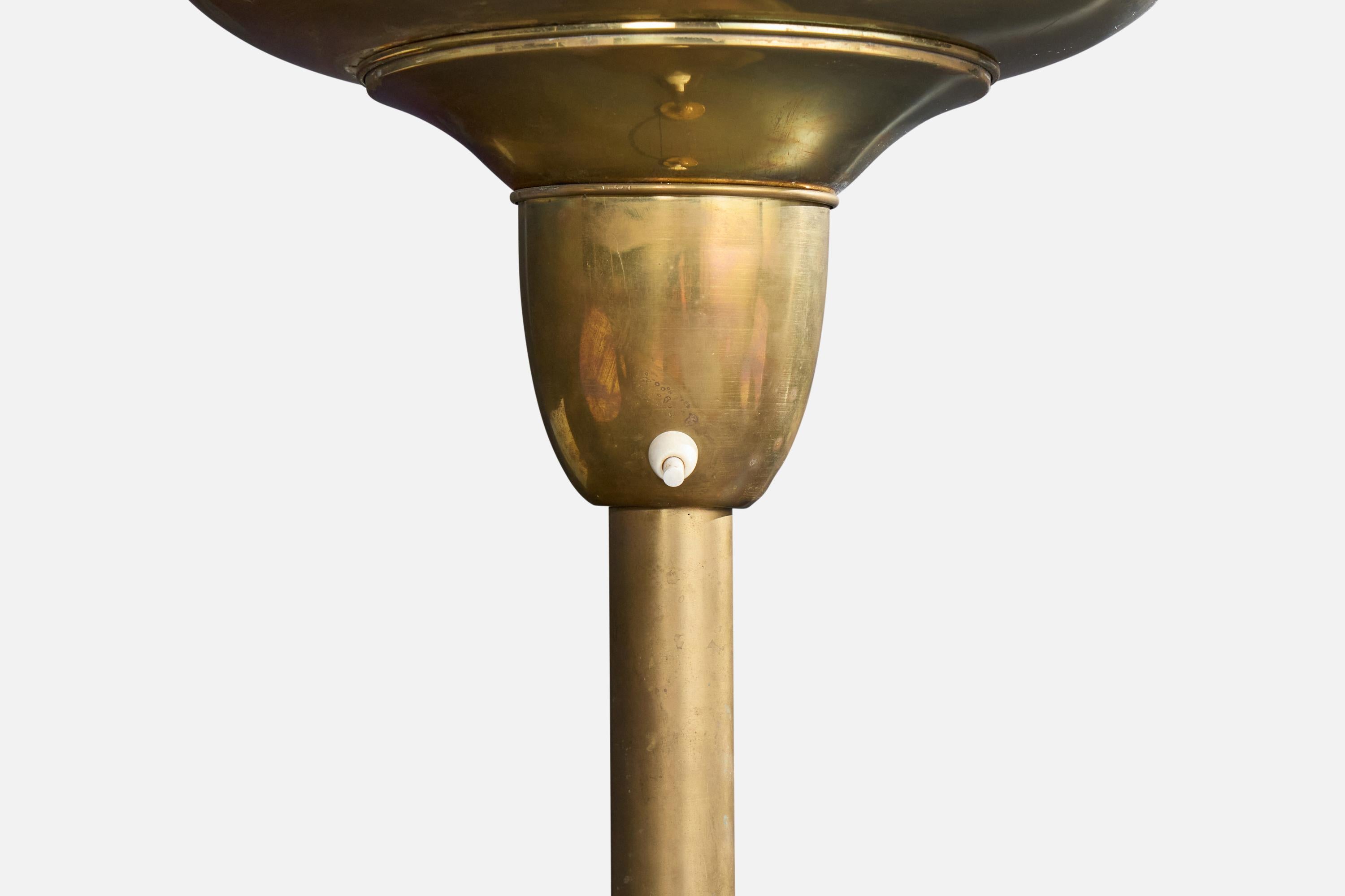 Diseñador americano, Lámpara de pie, Latón, EE.UU., Década de 1930 mediados del siglo XX en venta