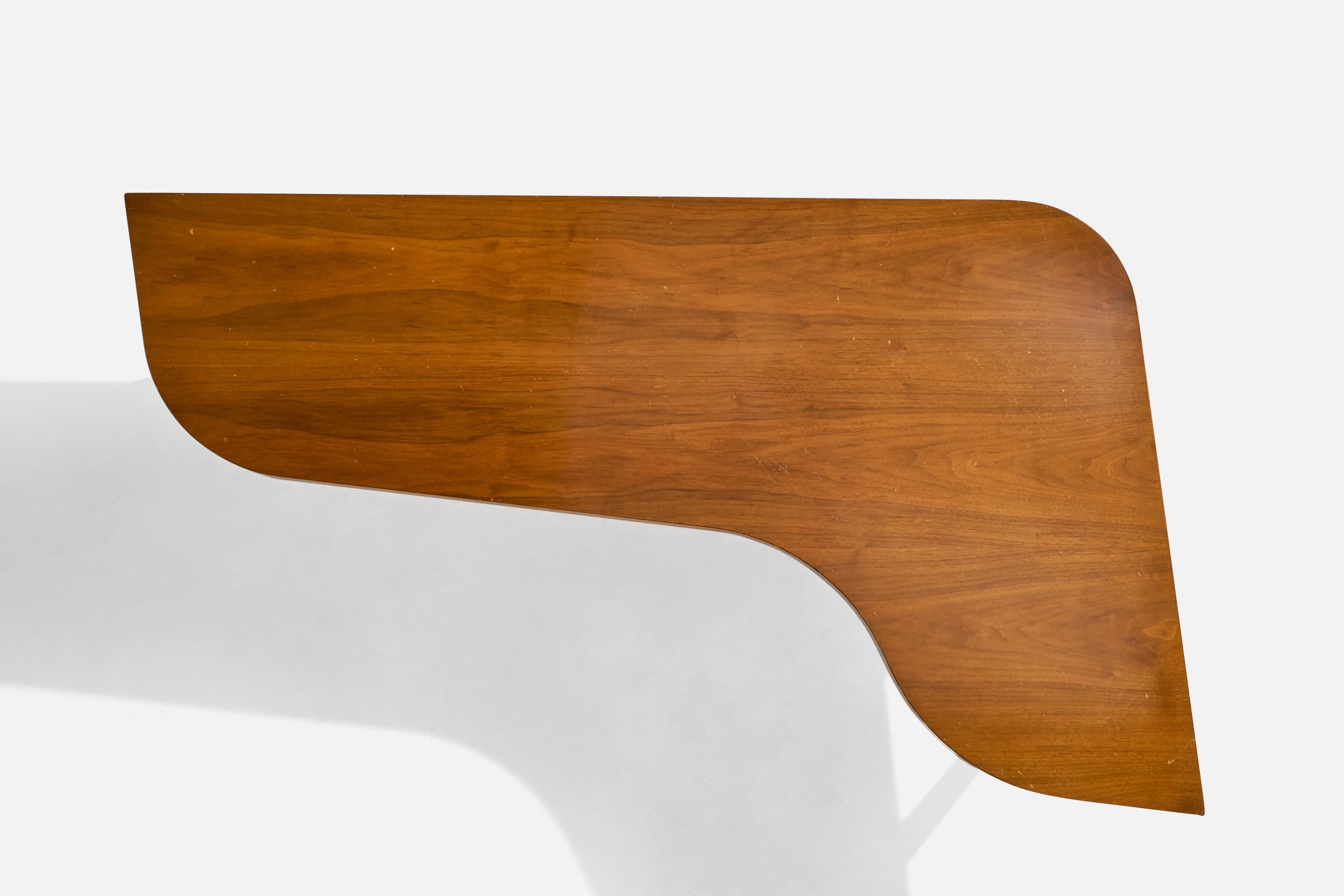 Amerikanischer Designer, frei geformter Couchtisch, Holz, USA, 1950er Jahre (Moderne der Mitte des Jahrhunderts) im Angebot