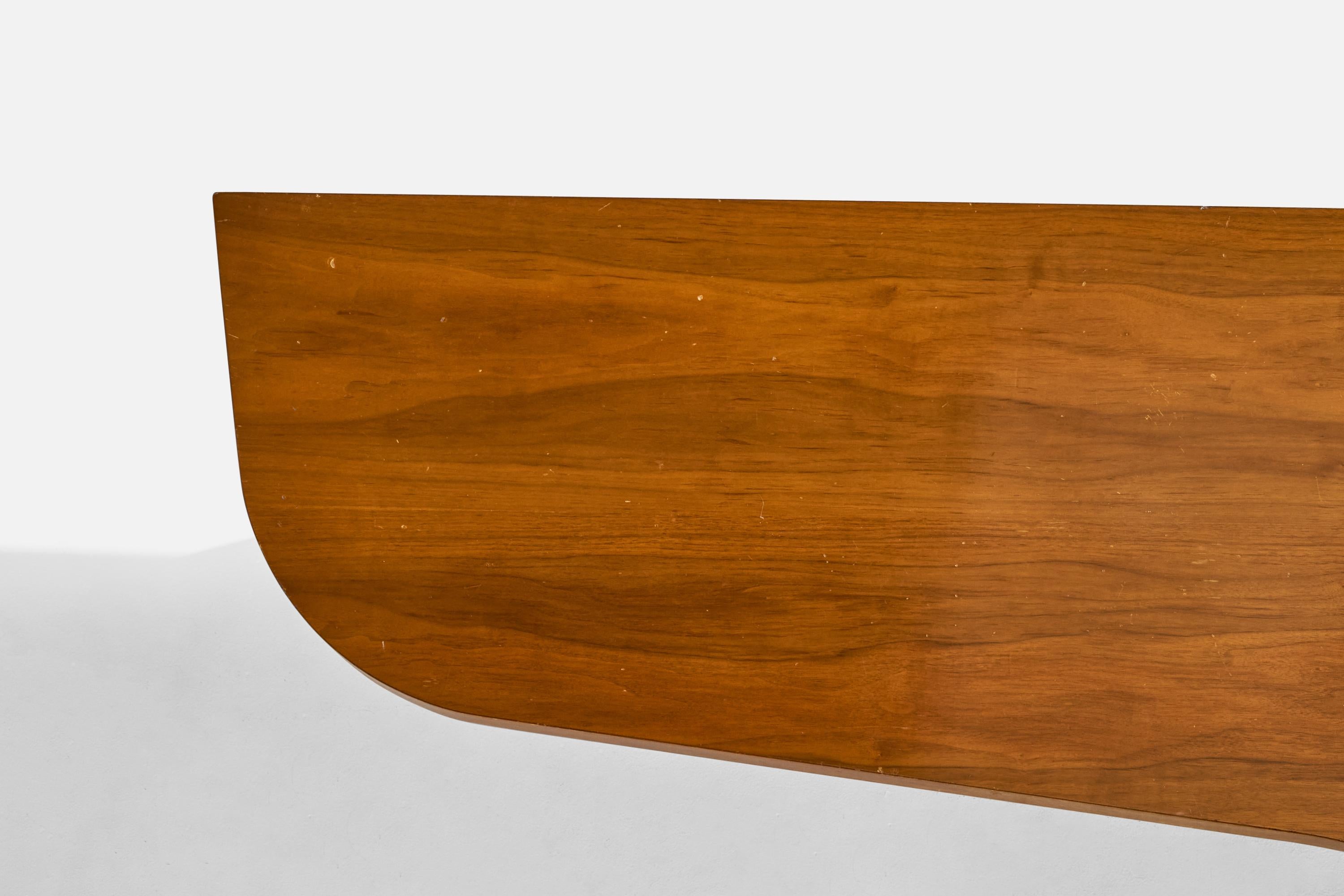 Amerikanischer Designer, frei geformter Couchtisch, Holz, USA, 1950er Jahre (amerikanisch) im Angebot