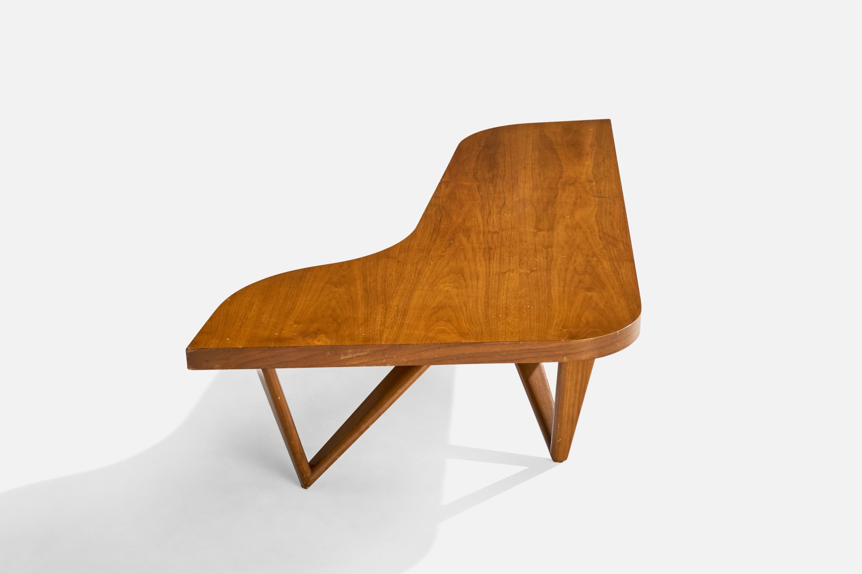 Amerikanischer Designer, frei geformter Couchtisch, Holz, USA, 1950er Jahre im Angebot 2