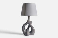 American Designer, Freeform Table Lamp, Ceramic, USA, 1950s