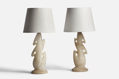Designer americano, Lampade da tavolo freeform, Onice, USA, anni '50