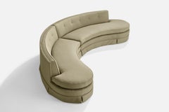 Designer américain, grand canapé, Wood, Fabrice, États-Unis, années 1950