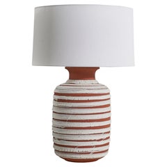American Designer, Large Table Lamp, Ceramic, United States, 1960s