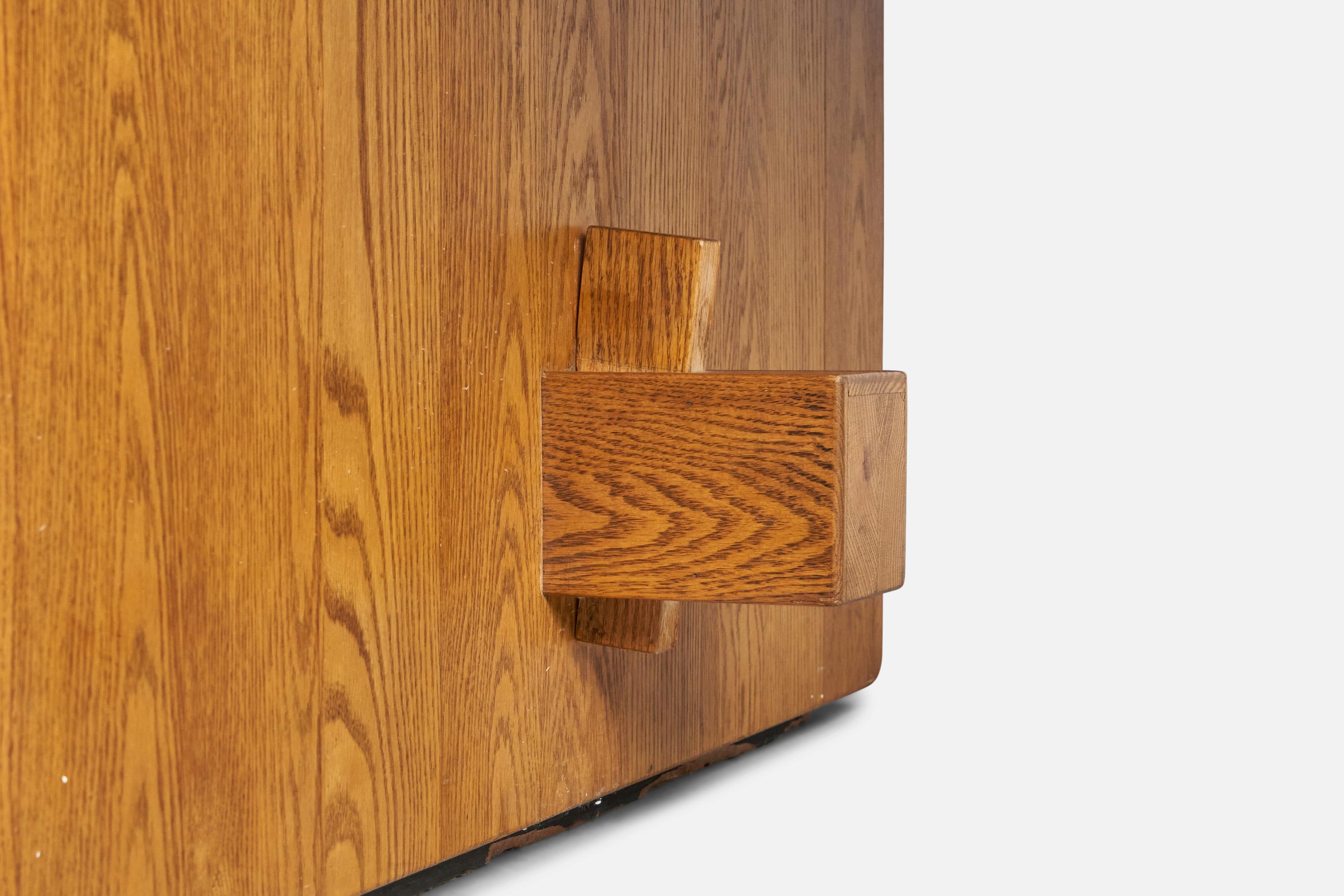 Mid-Century Modern Designer américain, grande table, Oak, États-Unis, années 1950 en vente