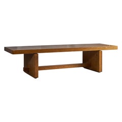 American Designer, Large Table, Oak, USA, 1950s