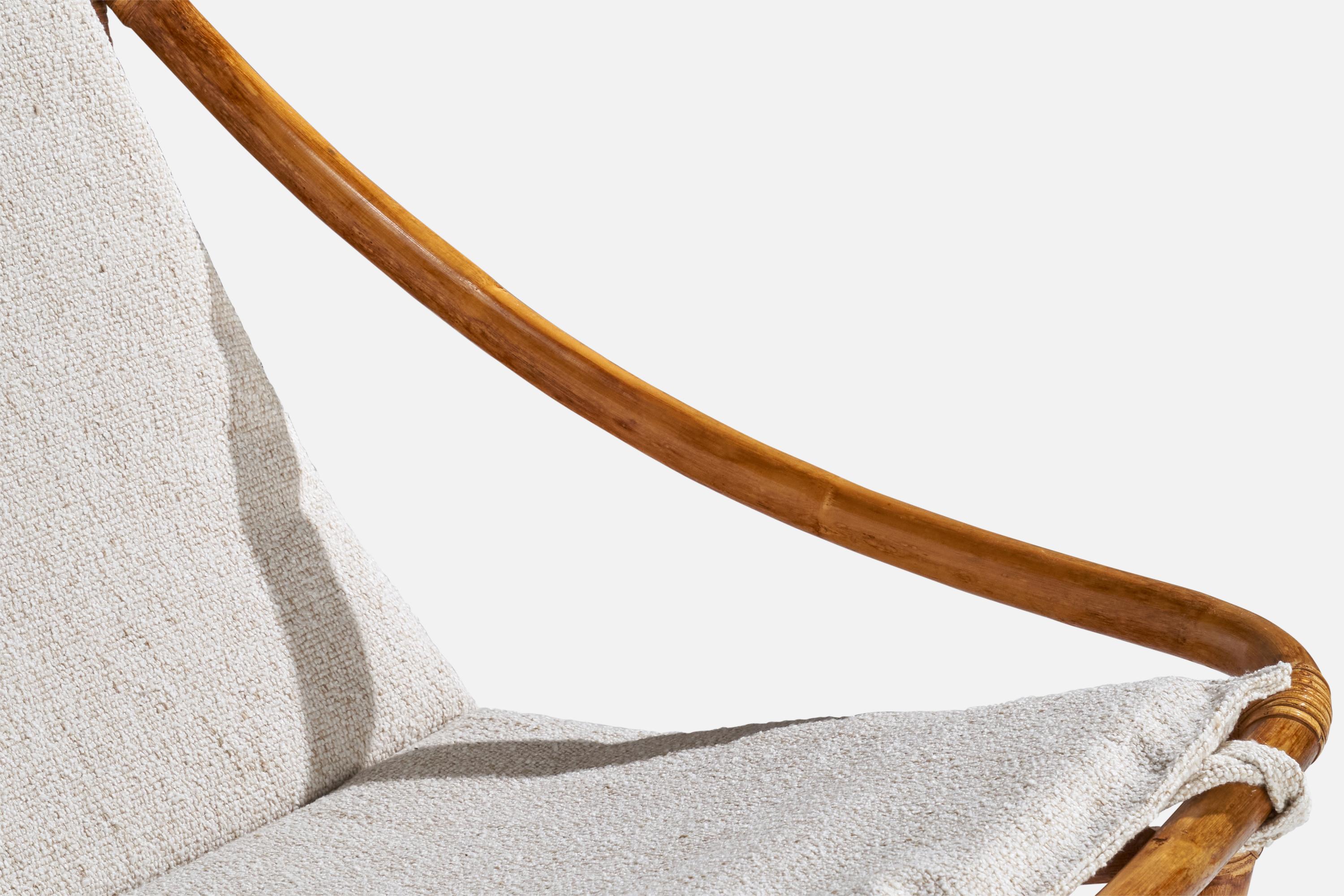 Design/One, chaises longues, bambou, rotin, tissu, USA, années 1950 en vente 3