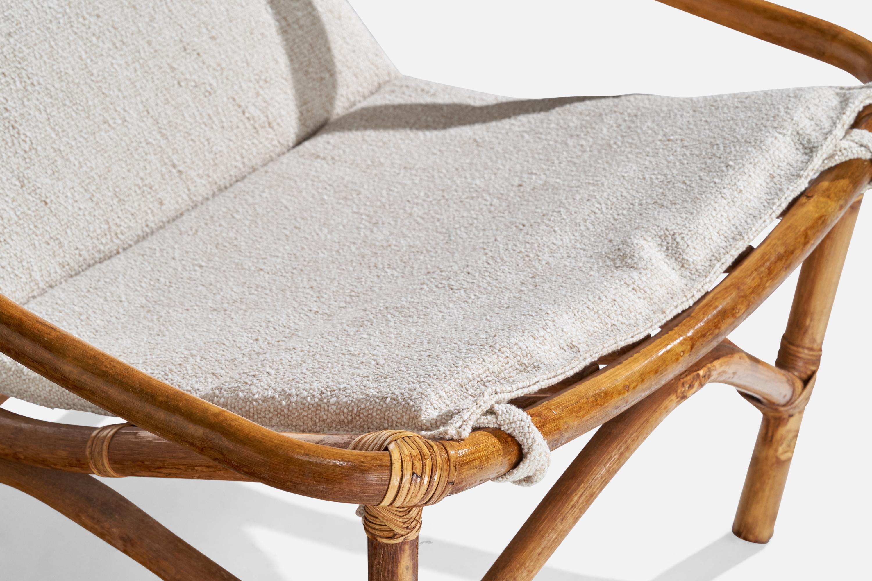 Design/One, chaises longues, bambou, rotin, tissu, USA, années 1950 en vente 4