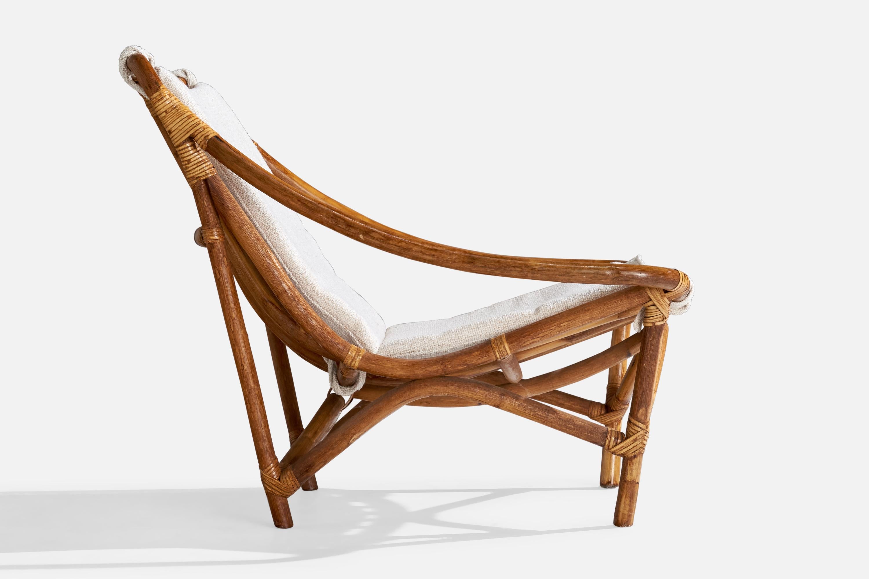 Tissu Design/One, chaises longues, bambou, rotin, tissu, USA, années 1950 en vente