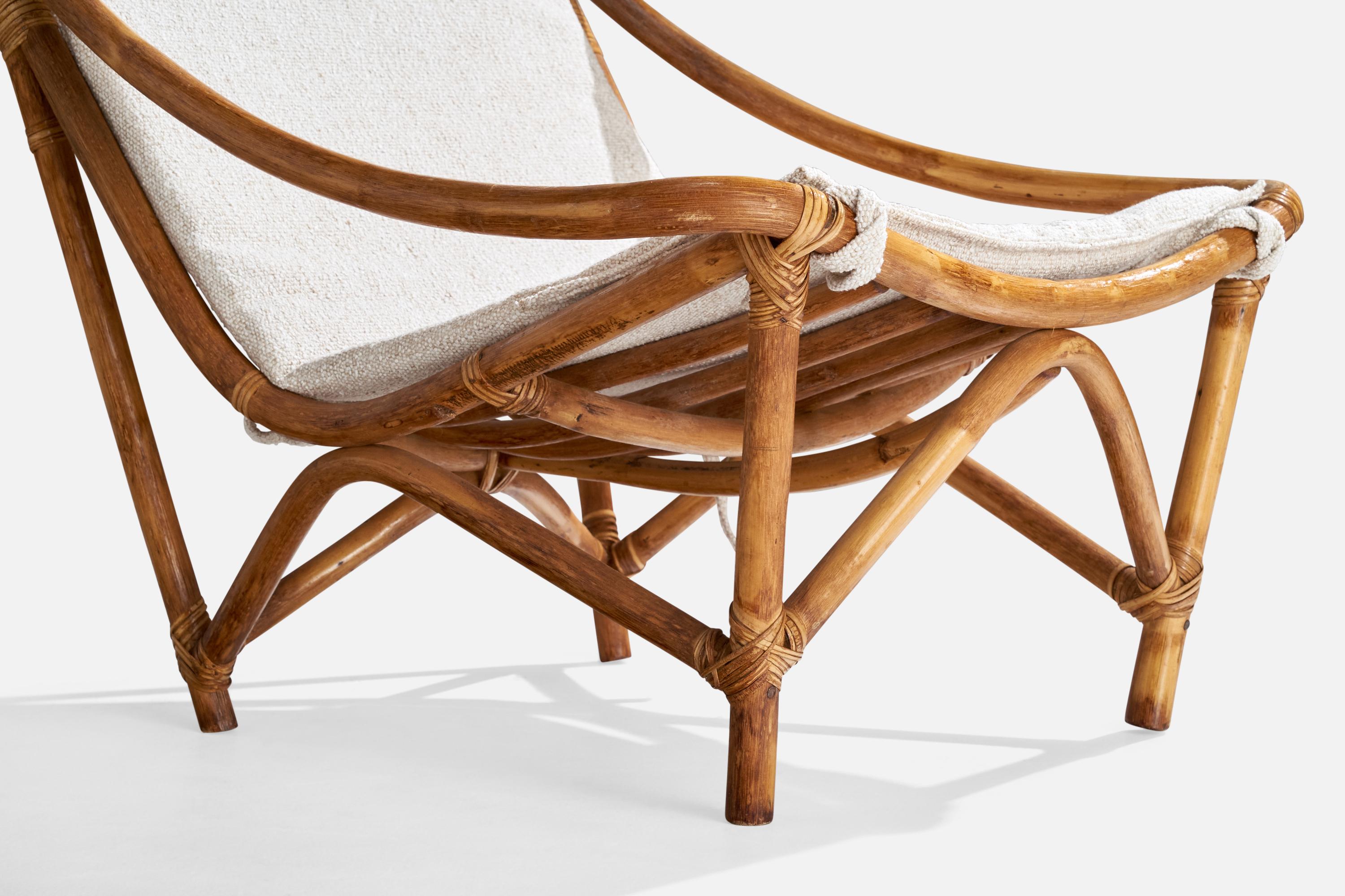 Tissu Design/One, chaises longues, bambou, rotin, tissu, USA, années 1950