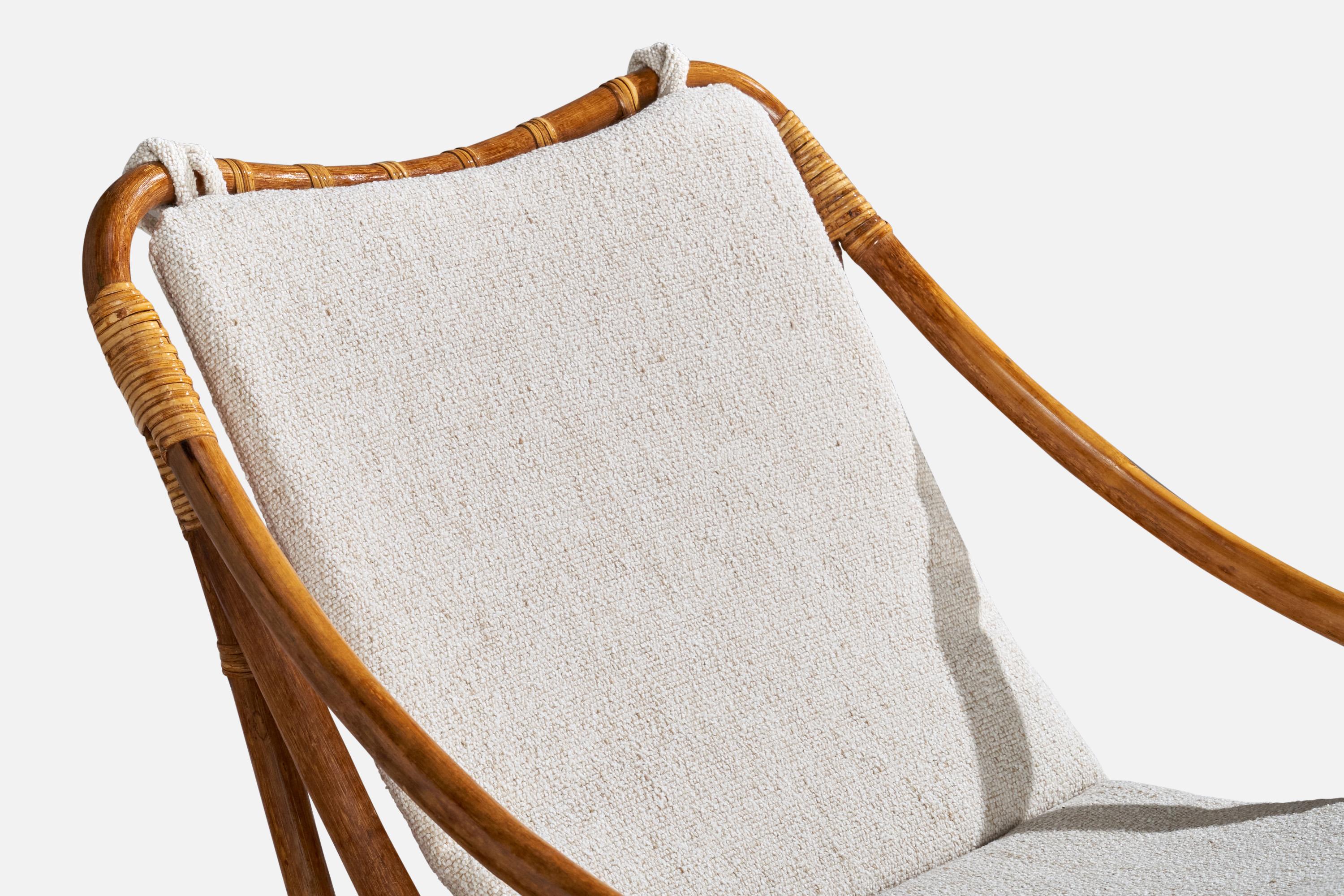 Design/One, chaises longues, bambou, rotin, tissu, USA, années 1950 en vente 2