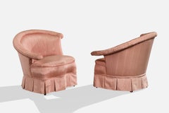 American Designer, Lounge Chairs, Fabric, USA, 1950s
