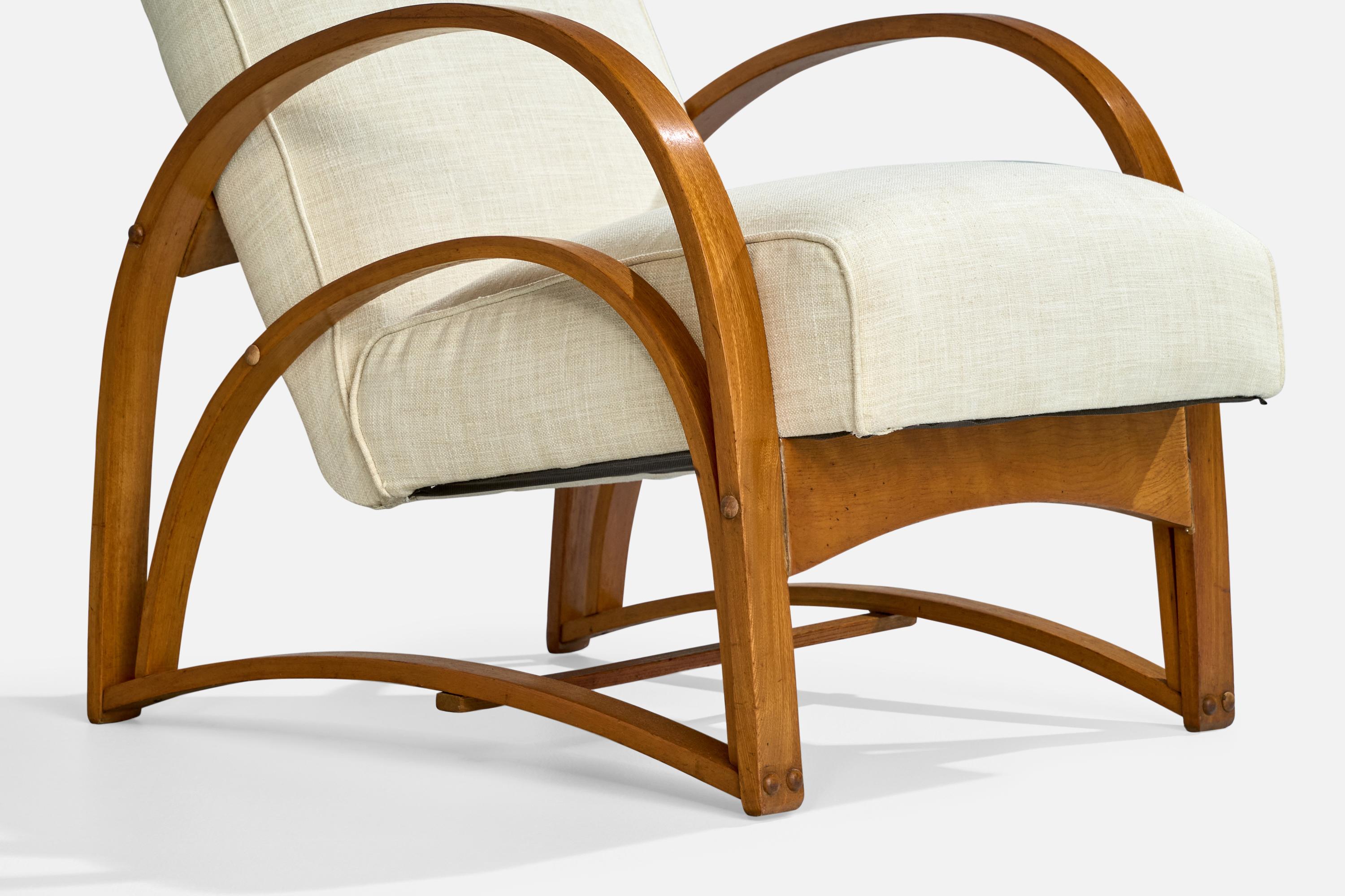 Designer americano, Sedie da salotto, Wood, Fabrice, USA, anni '1950 in vendita 3