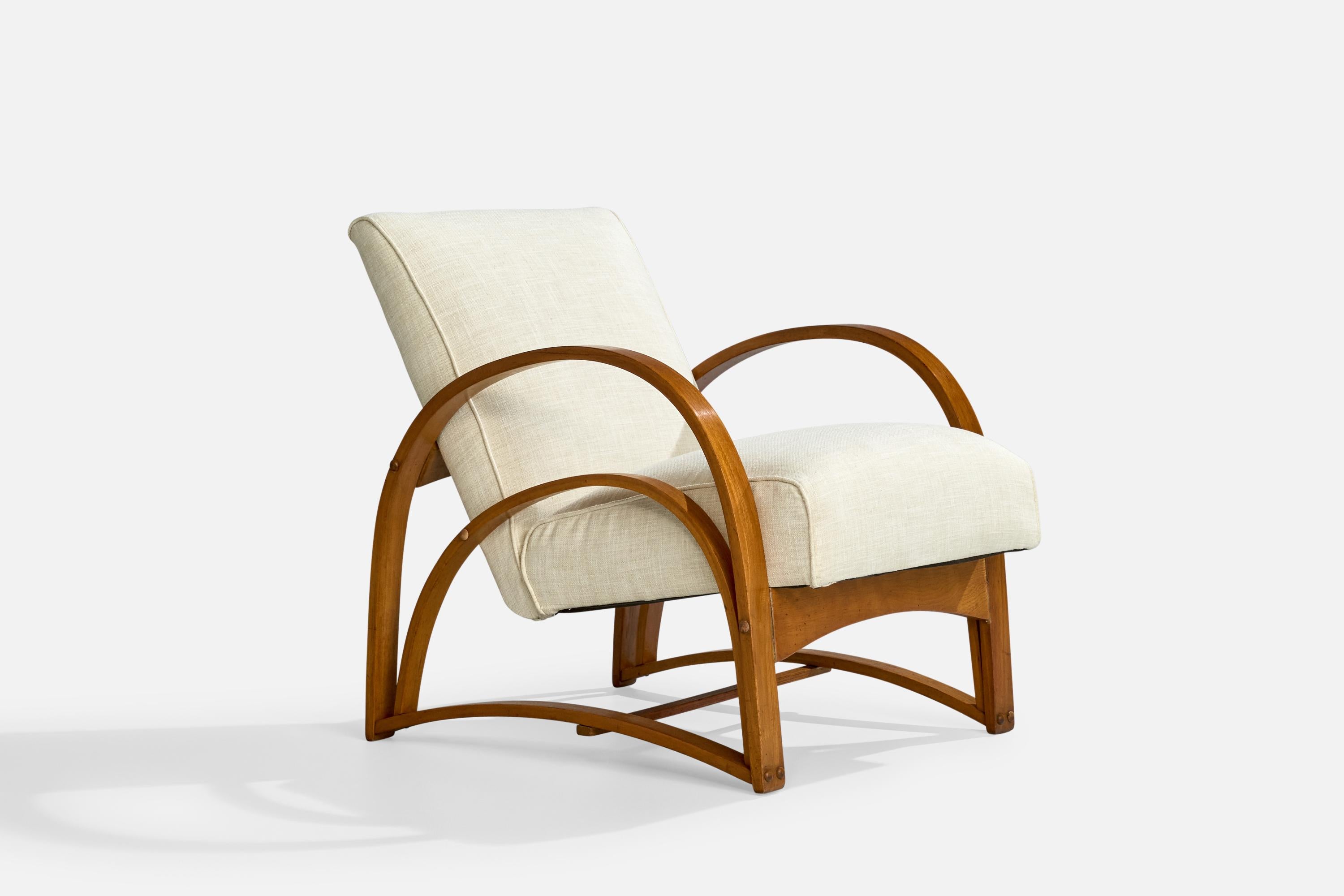 Designer americano, Sedie da salotto, Wood, Fabrice, USA, anni '1950 In condizioni buone in vendita a High Point, NC