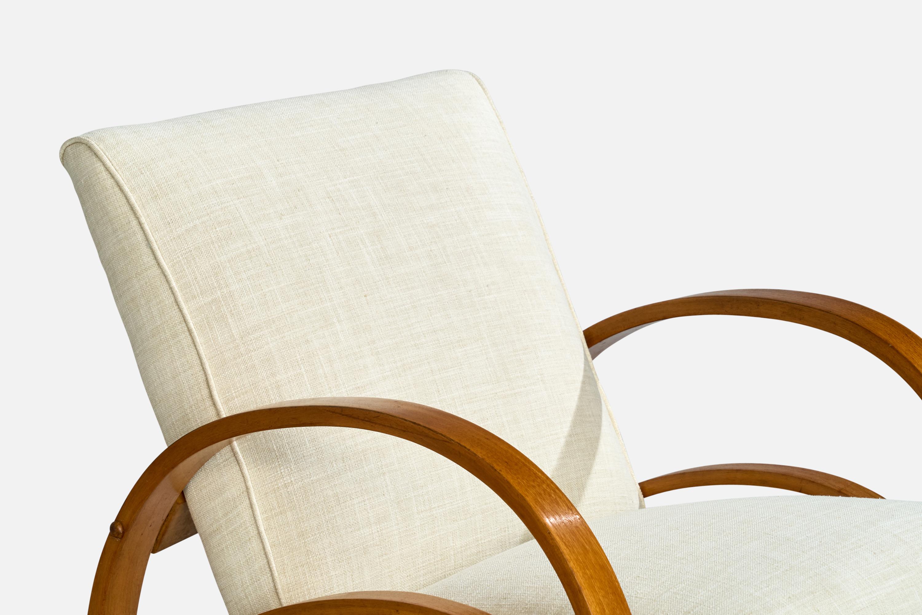 Designer americano, Sedie da salotto, Wood, Fabrice, USA, anni '1950 in vendita 1