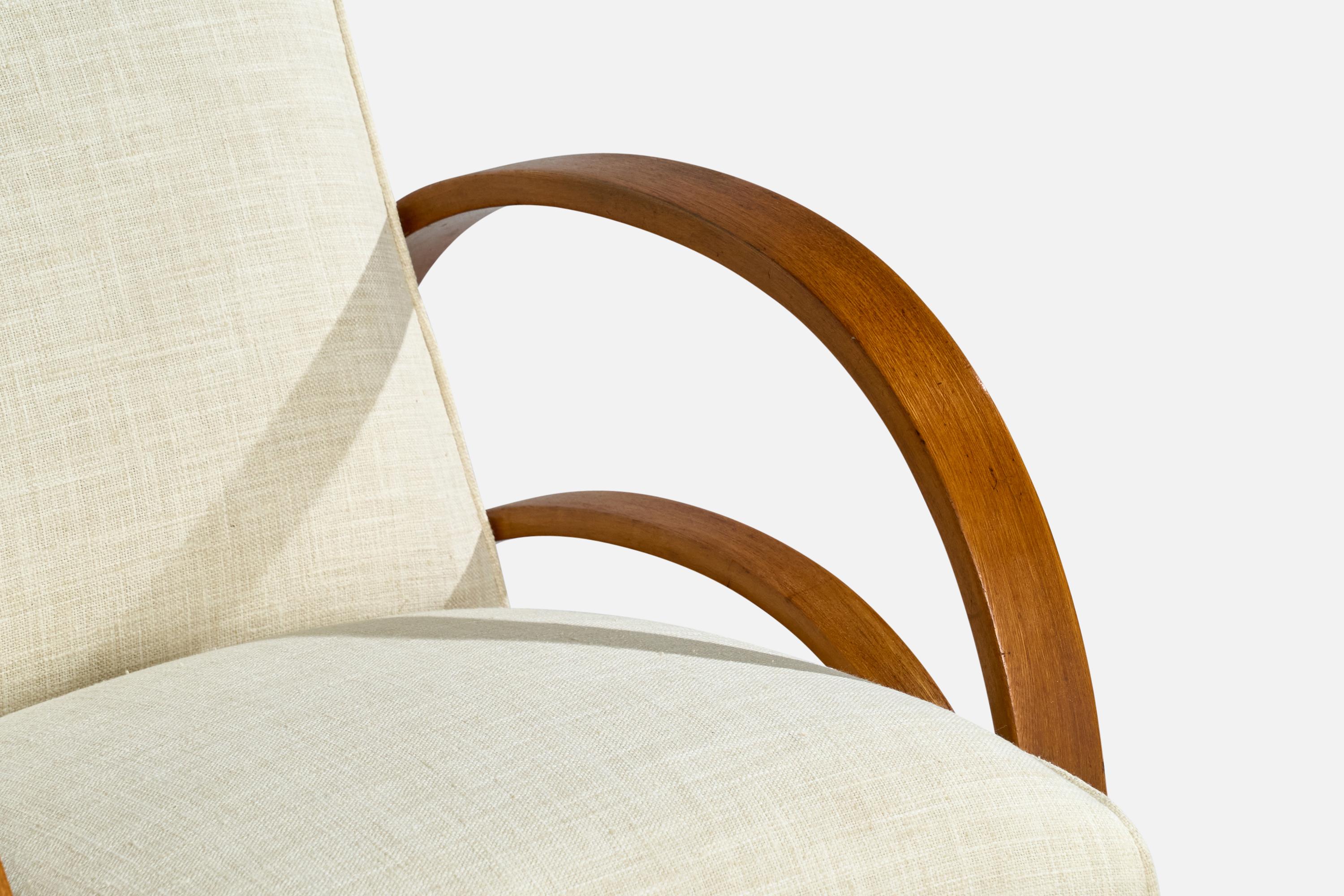 Designer americano, Sedie da salotto, Wood, Fabrice, USA, anni '1950 in vendita 2