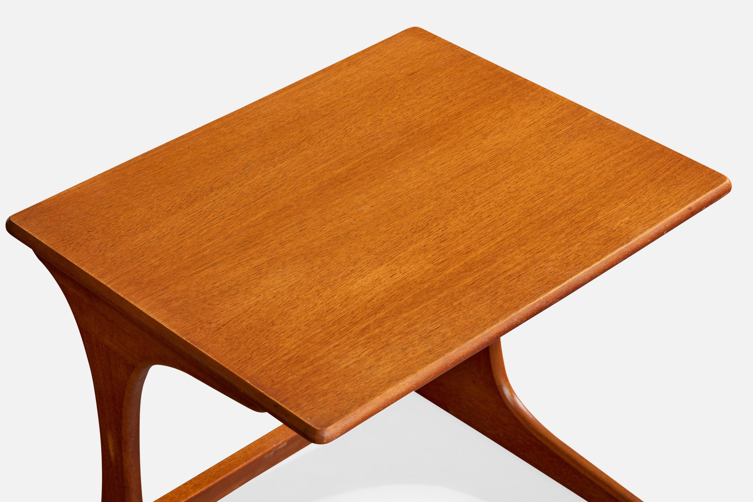 American Designer, Nesting Tables, Wood, USA, 1950s For Sale 2