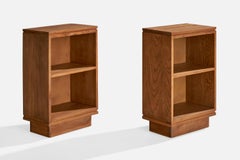 American Designer, Nightstands, Oak, USA, 1950s