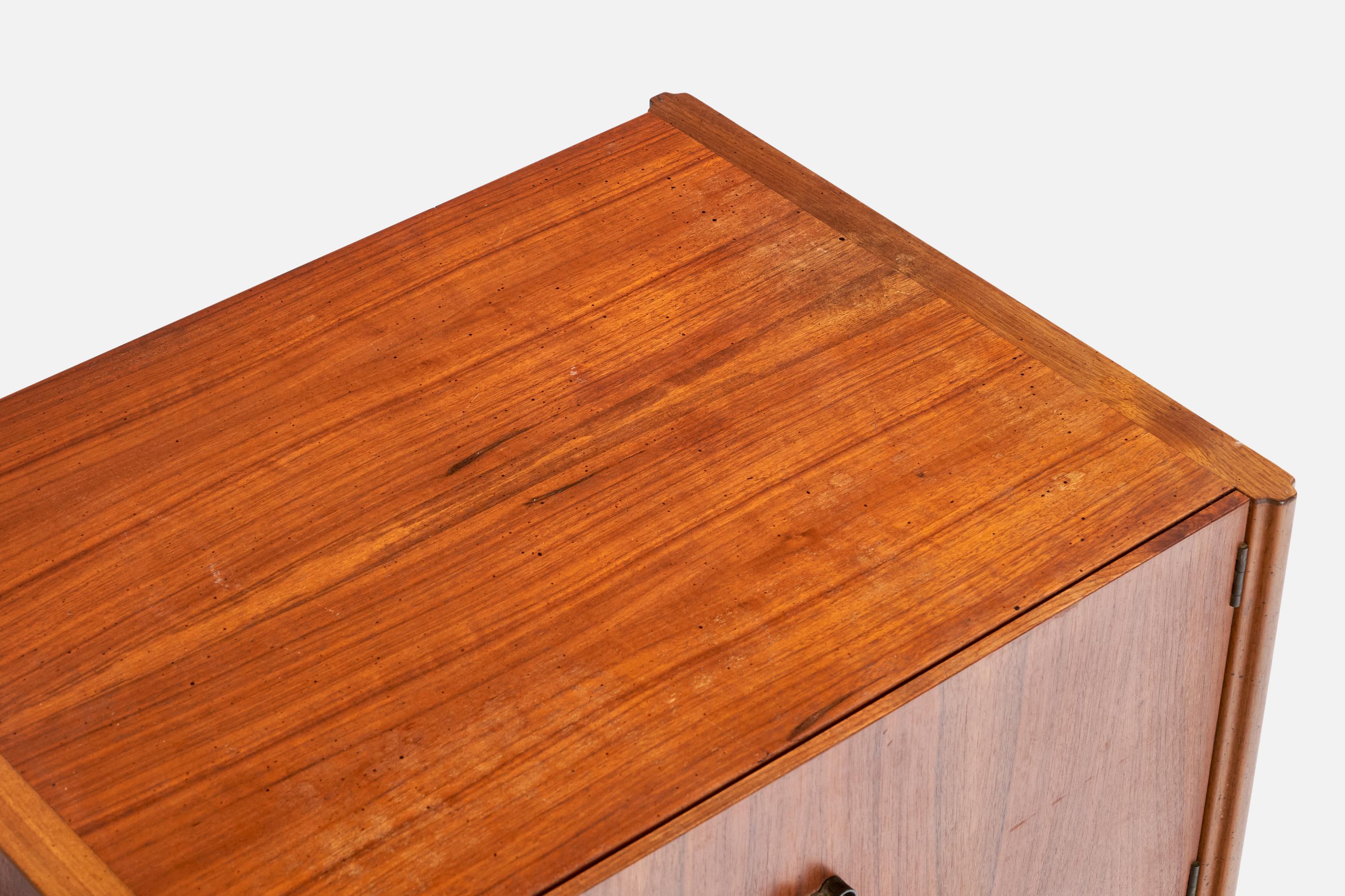 American Designer, Nightstands, Walnut, Iron, USA, 1950s 7