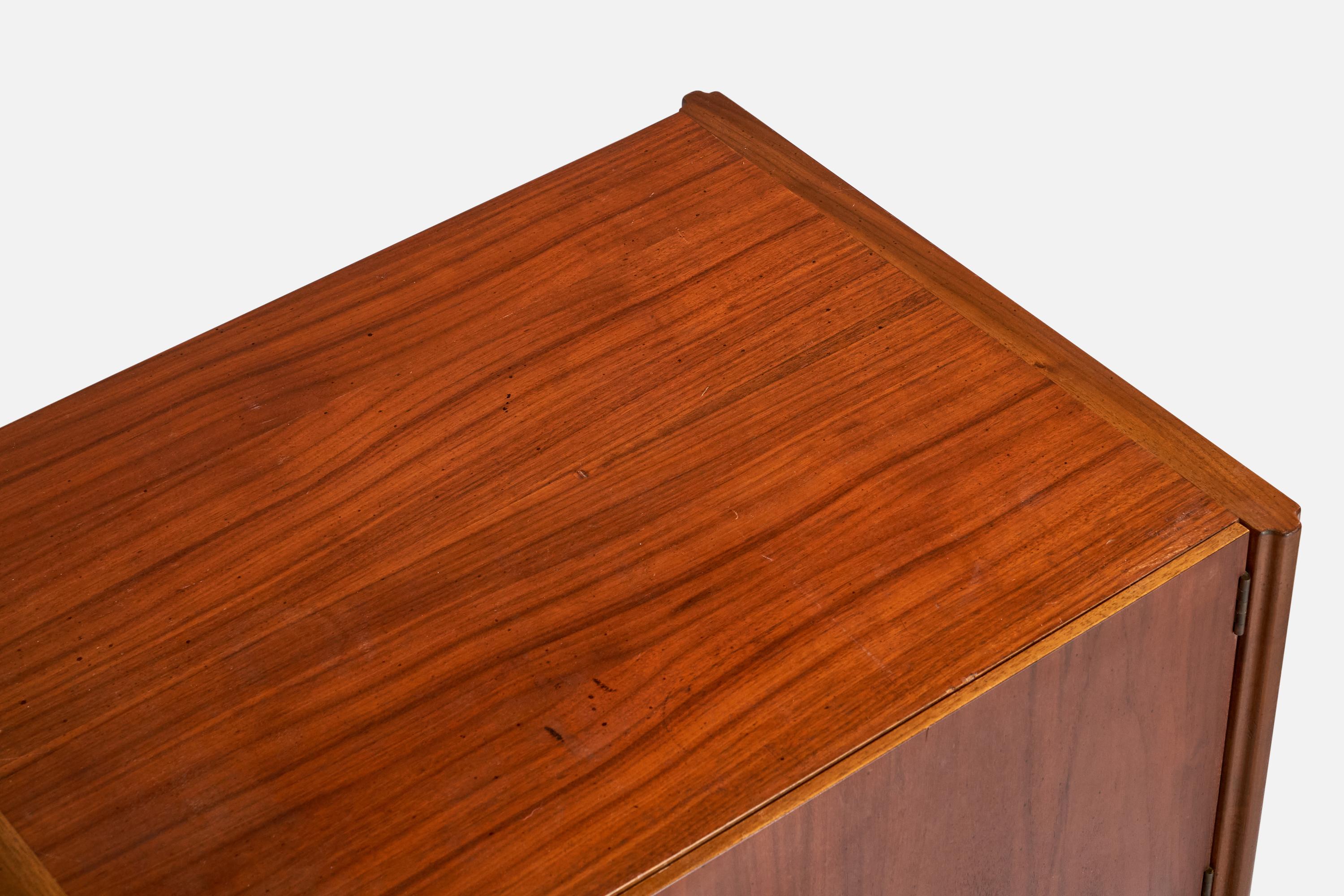 American Designer, Nightstands, Walnut, Iron, USA, 1950s 8