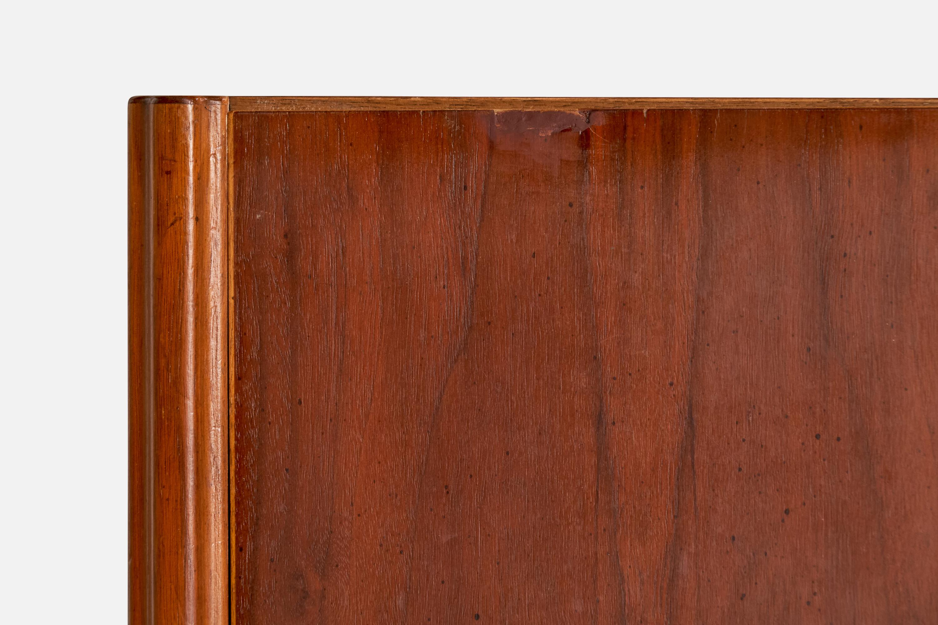 Mid-20th Century American Designer, Nightstands, Walnut, Iron, USA, 1950s