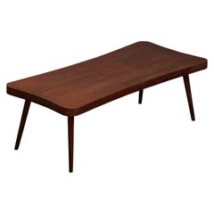 Tavolino organico di design americano, noce, USA, anni '40