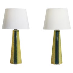 American Designer, Pair of Table Lamps, Ceramic, United States, 1960s