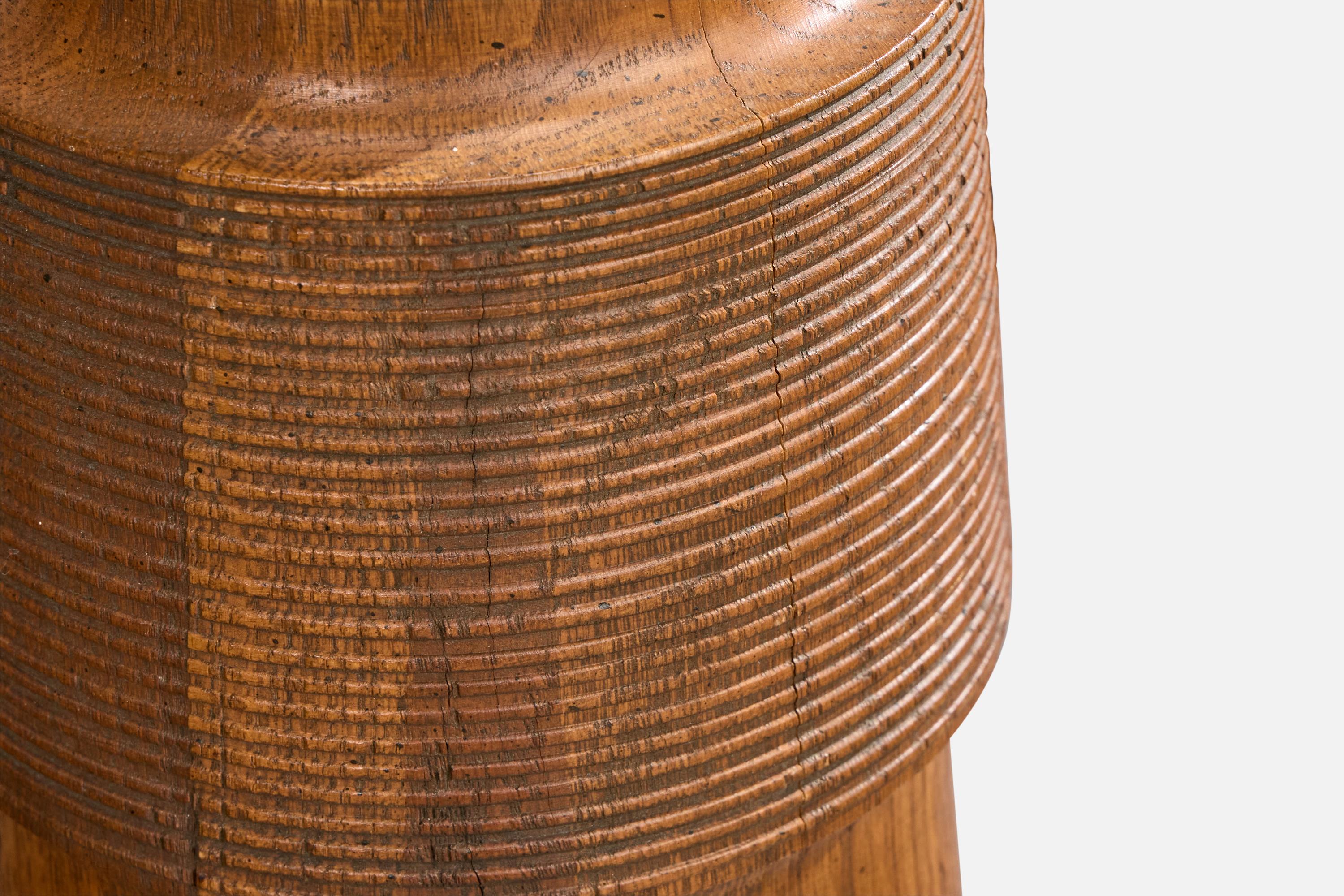 Designer americano, Coppia di lampade da tavolo, Oak, Stati Uniti, anni '50 in vendita 1