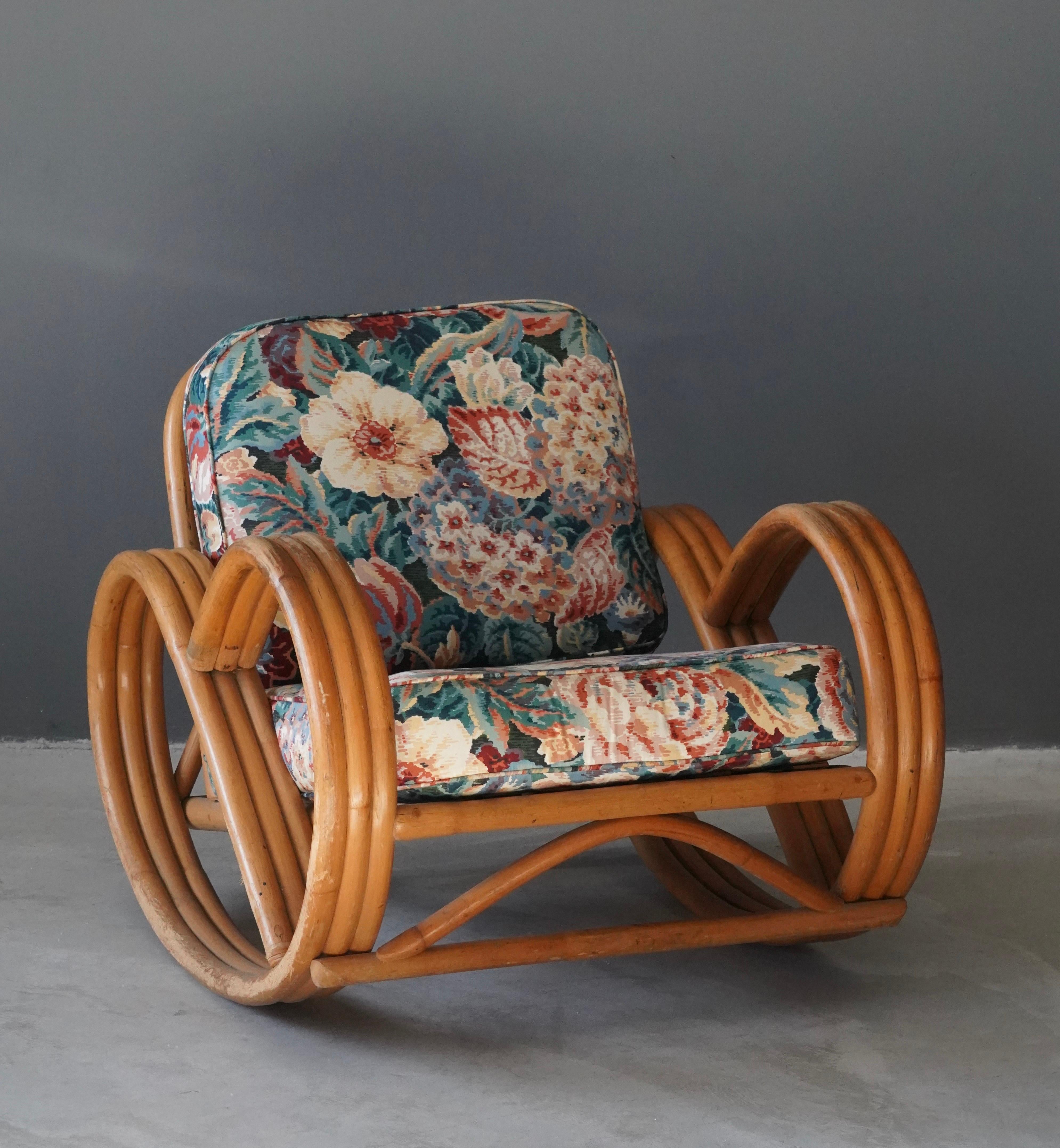patterned rocking chair