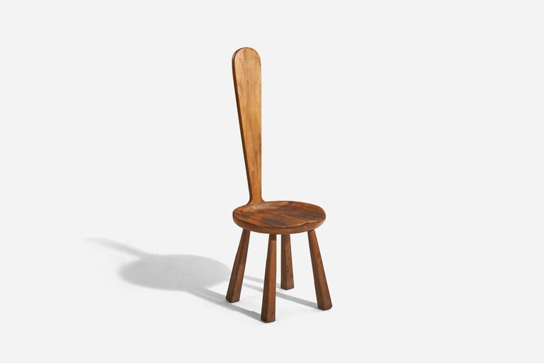 Modern American Designer, Side Chair, Wood, Pennsylvania, USA, 1970s