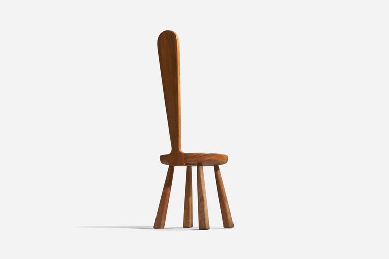 Late 20th Century American Designer, Side Chair, Wood, Pennsylvania, USA, 1970s For Sale