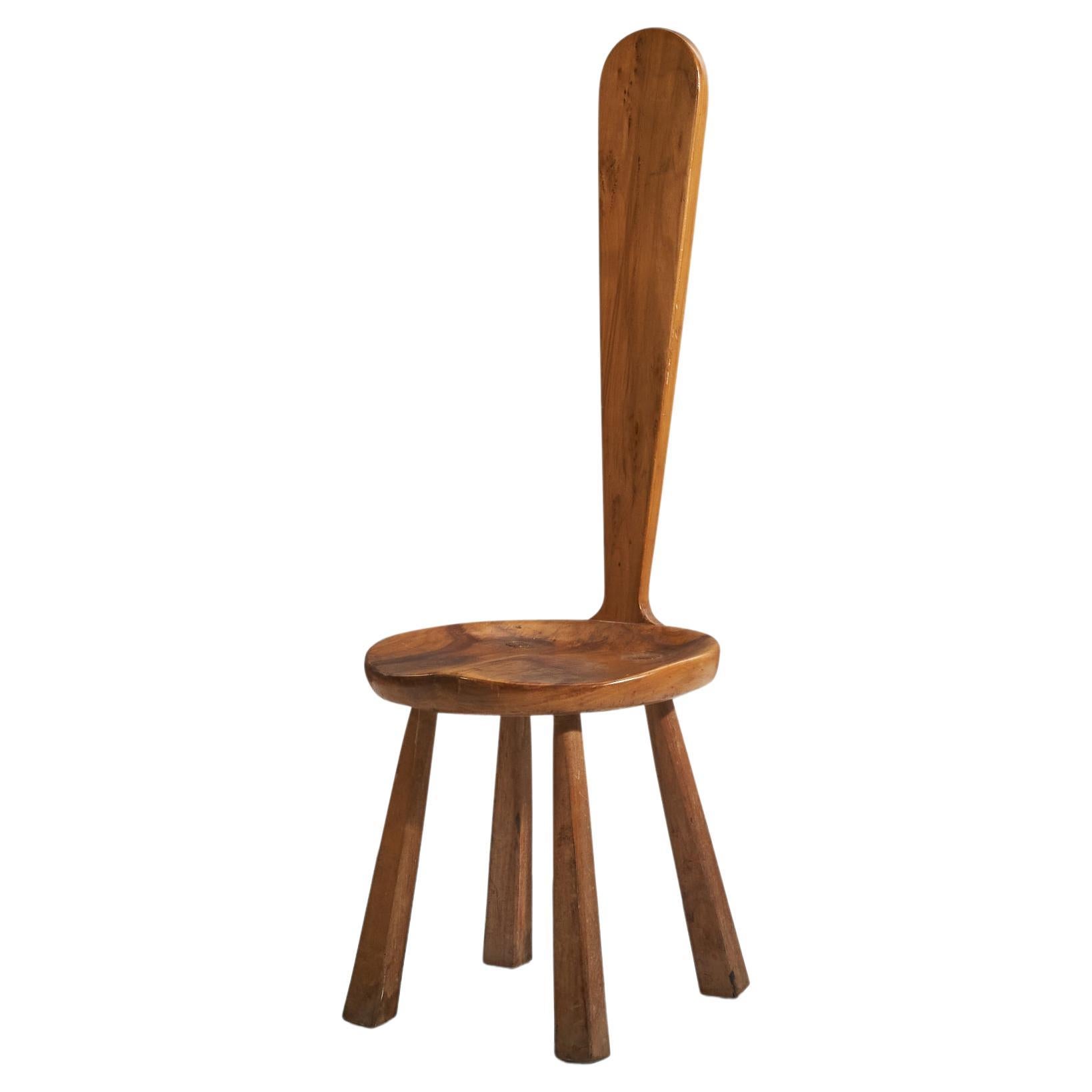 American Designer, Side Chair, Wood, Pennsylvania, USA, 1970s at 1stDibs