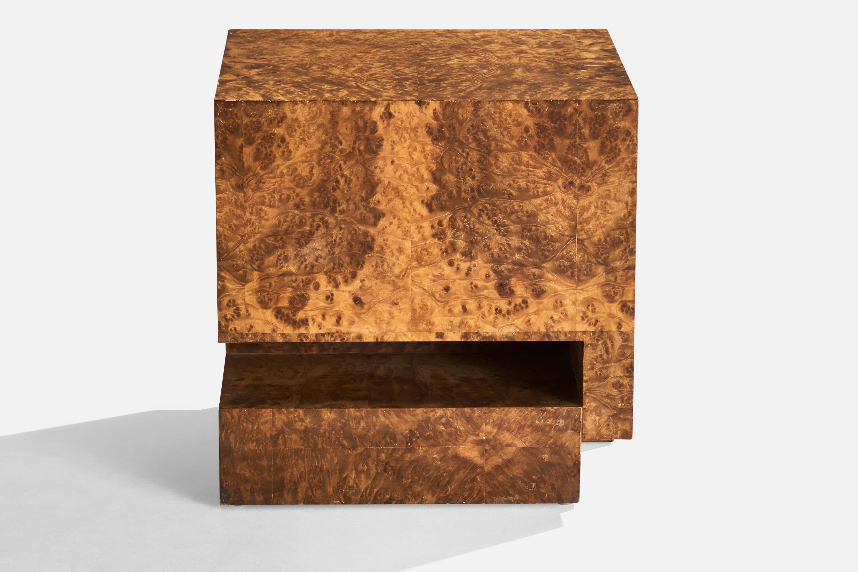 Américain Designer américain, table d'appoint en broussin, États-Unis, années 1970 en vente