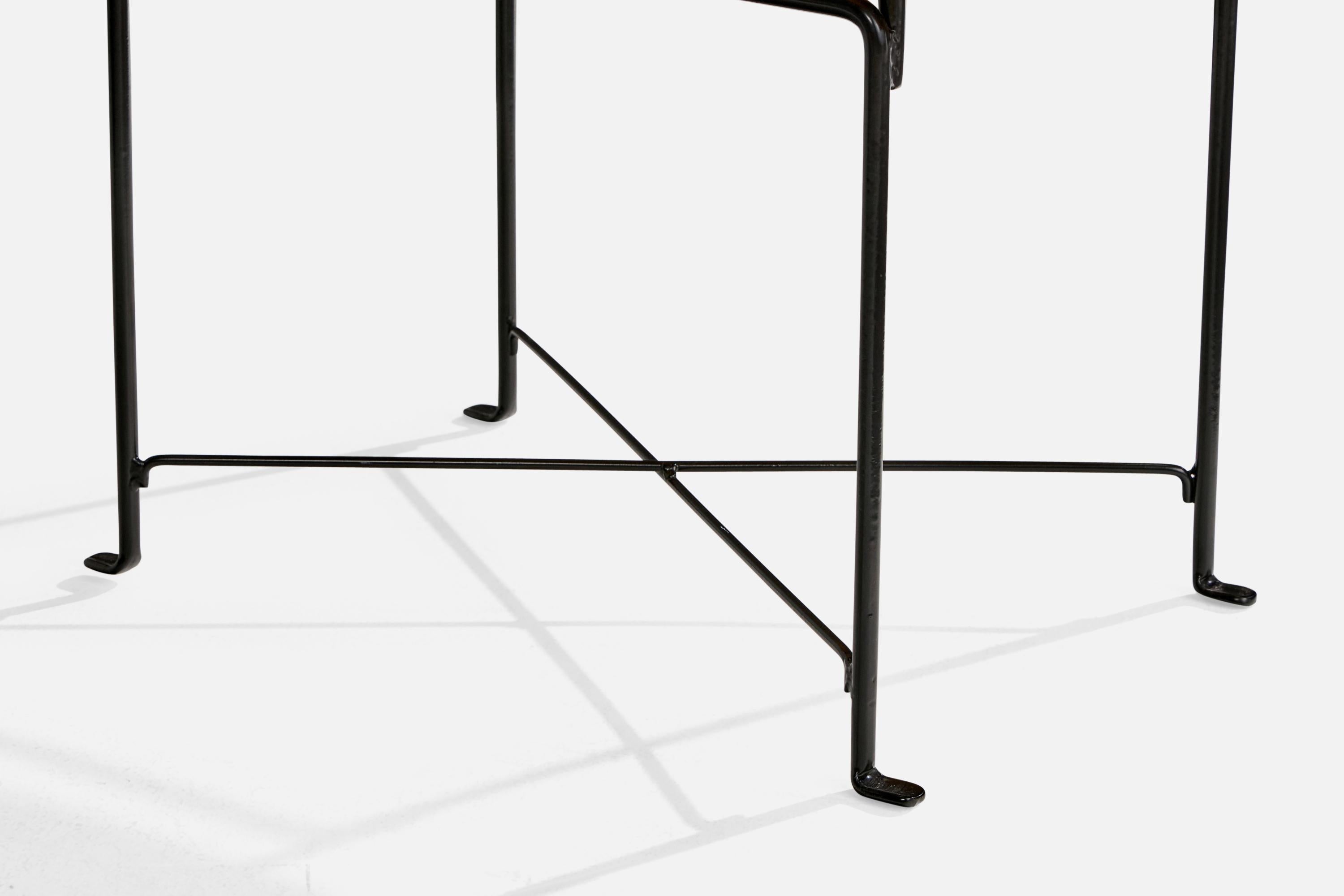 American Designer, Side Table, Maple, Iron, USA, 1950s For Sale 3