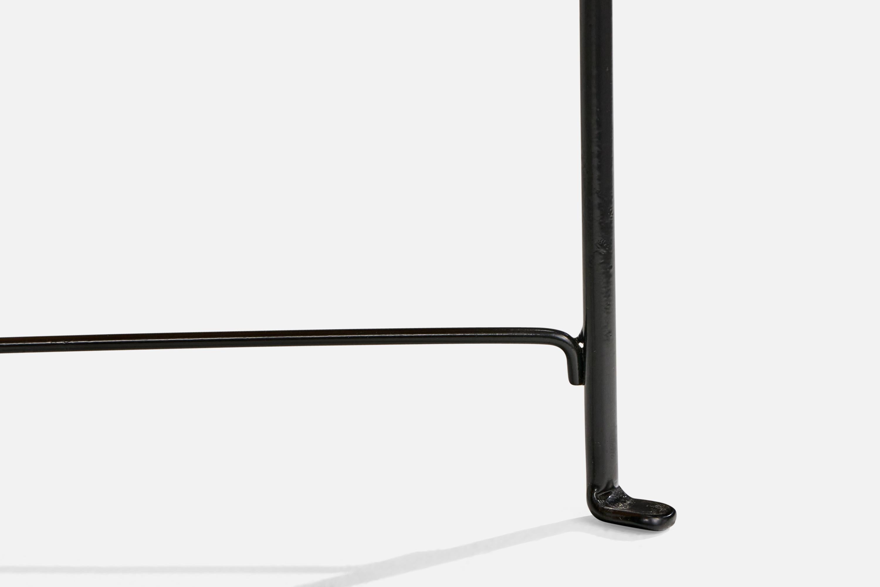 American Designer, Side Table, Maple, Iron, USA, 1950s For Sale 4