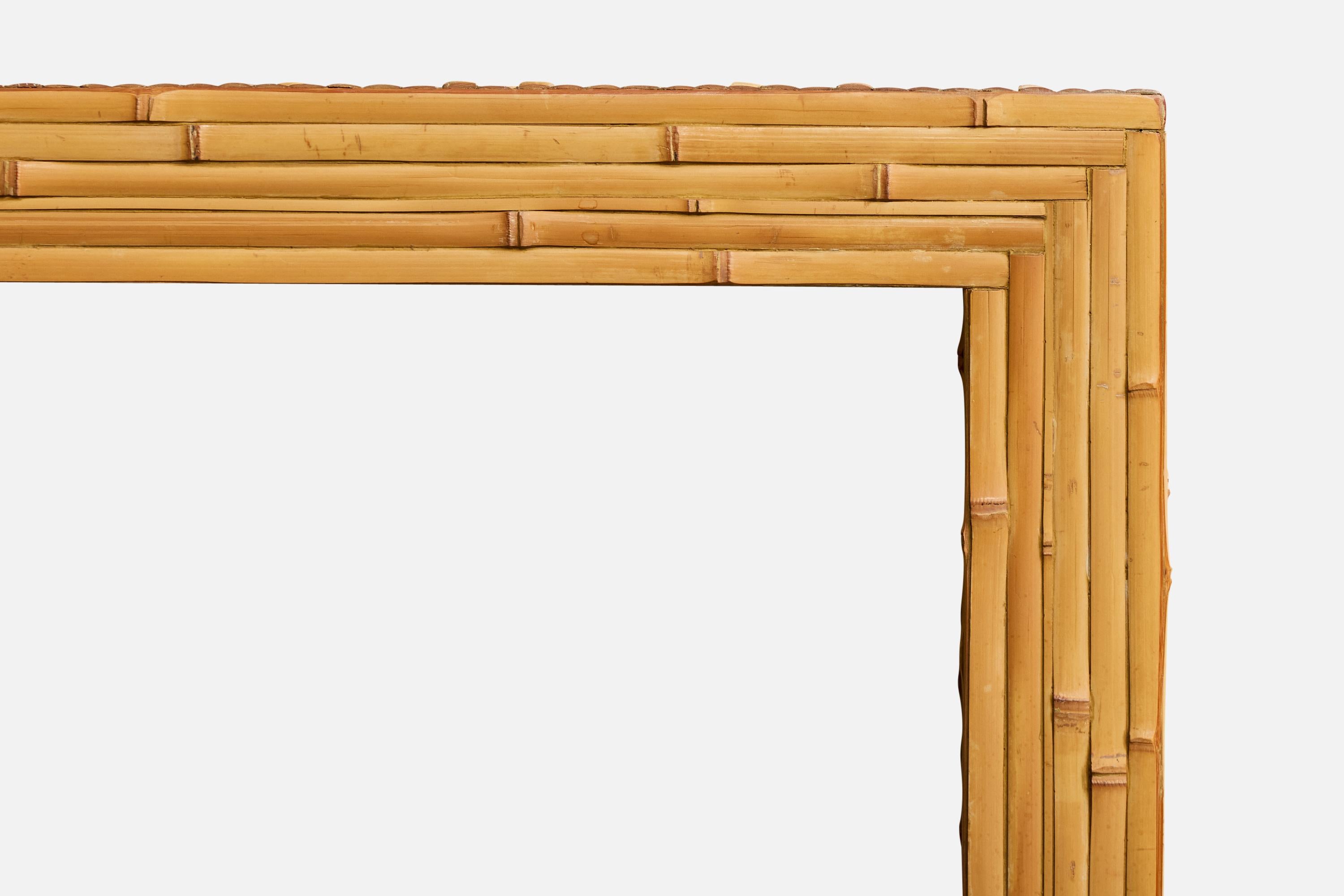 Milieu du XXe siècle Designer américain, tables d'appoint, bambou, métal, États-Unis, années 1960 en vente