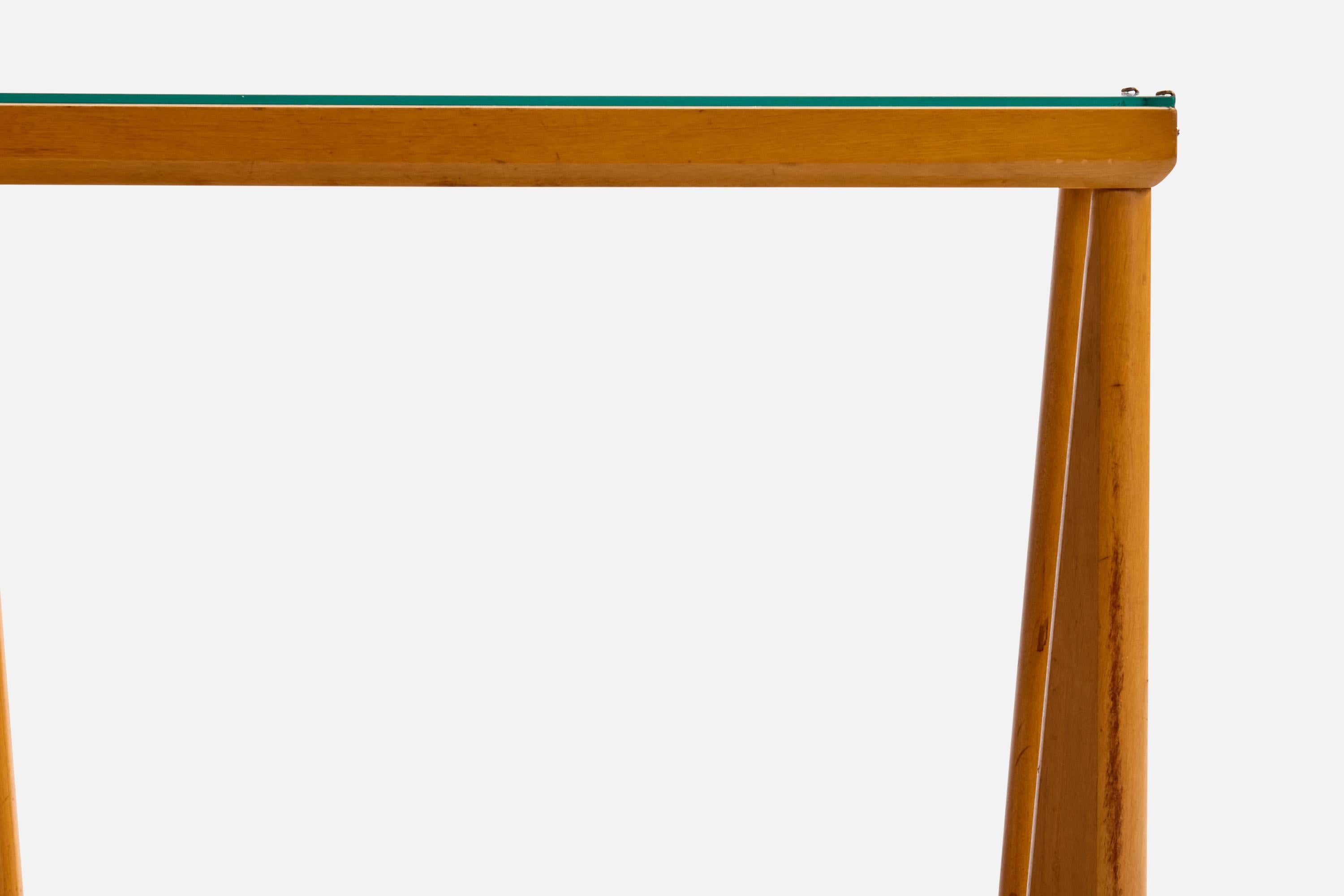 American Designer, Side Tables, Mahogany, Glass, Metal, USA, 1950s mediados del siglo XX en venta