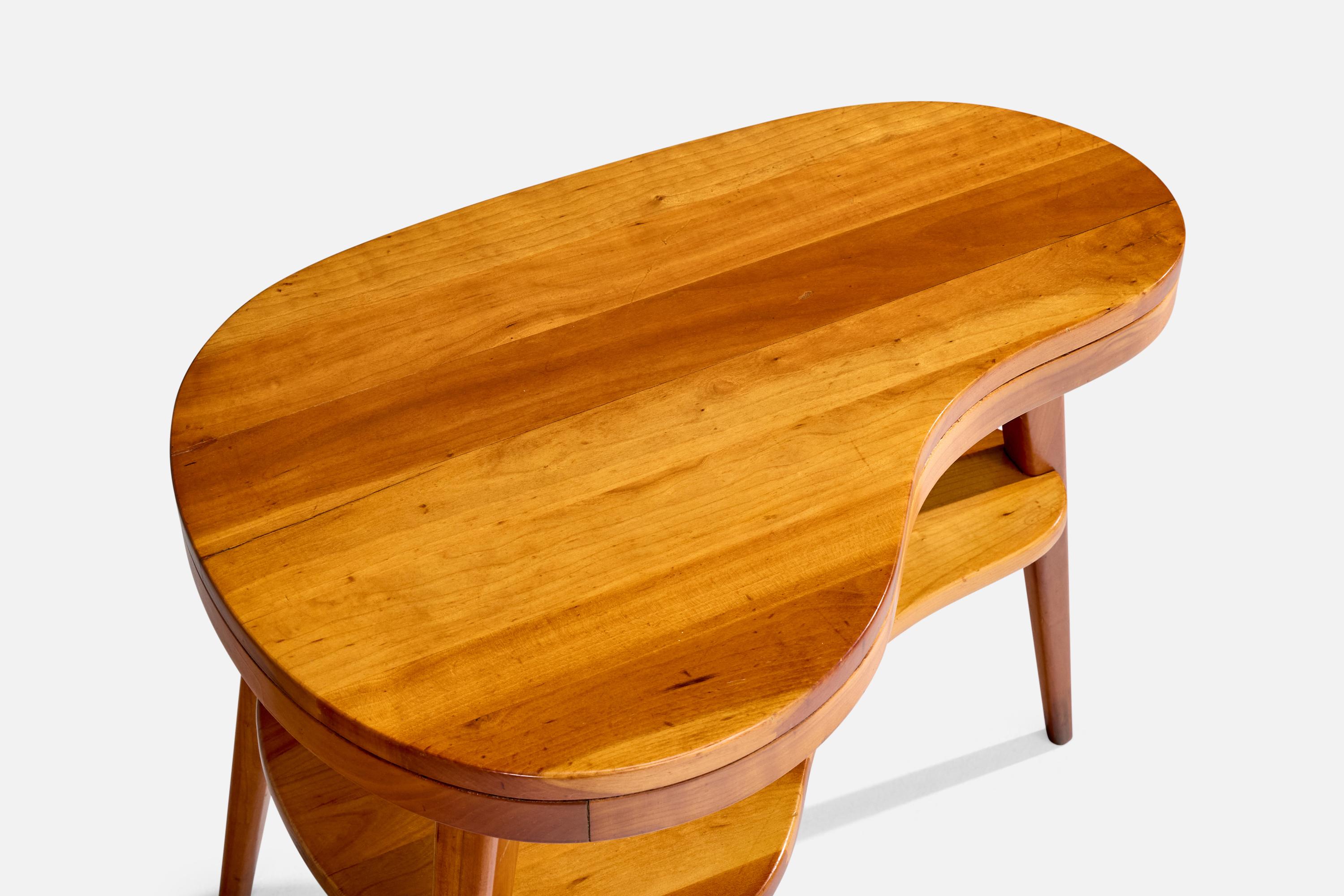 American Designer, Side Tables, Maple, USA, 1950s For Sale 2