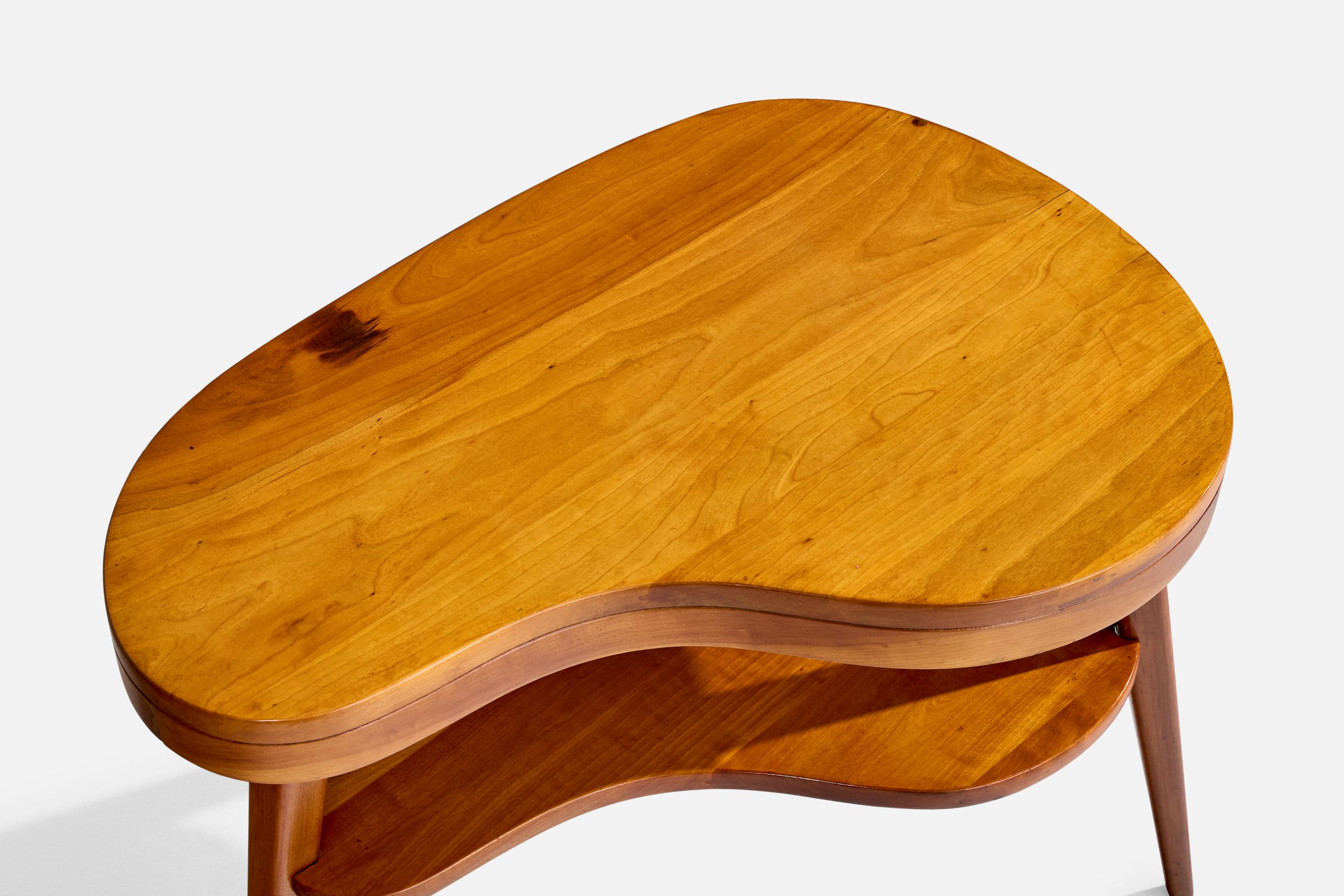 American Designer, Side Tables, Maple, USA, 1950s For Sale 3